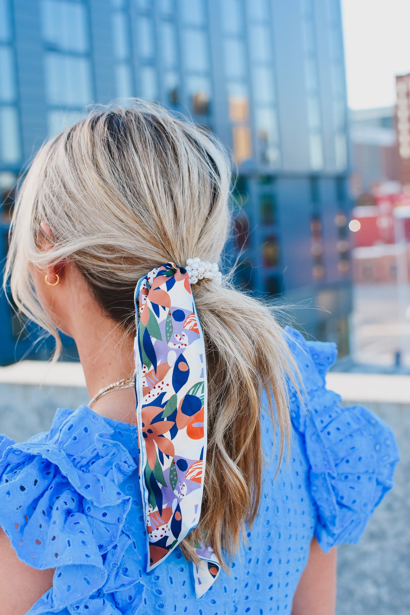 Scarf hair tie
