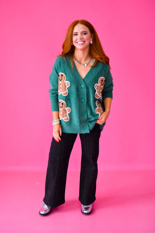 Gingerbread Knit Oversized Cardigan