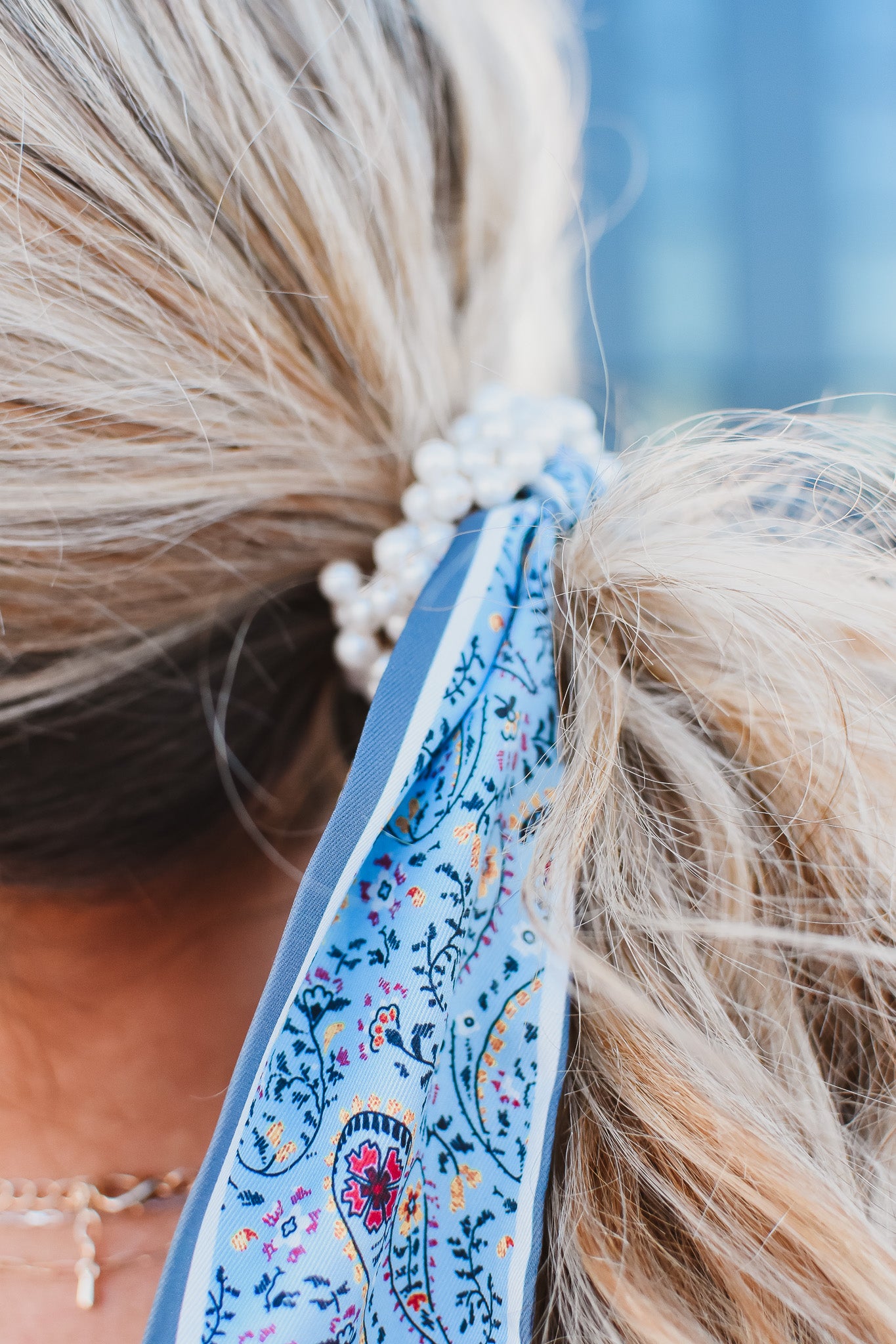 Scarf hair tie