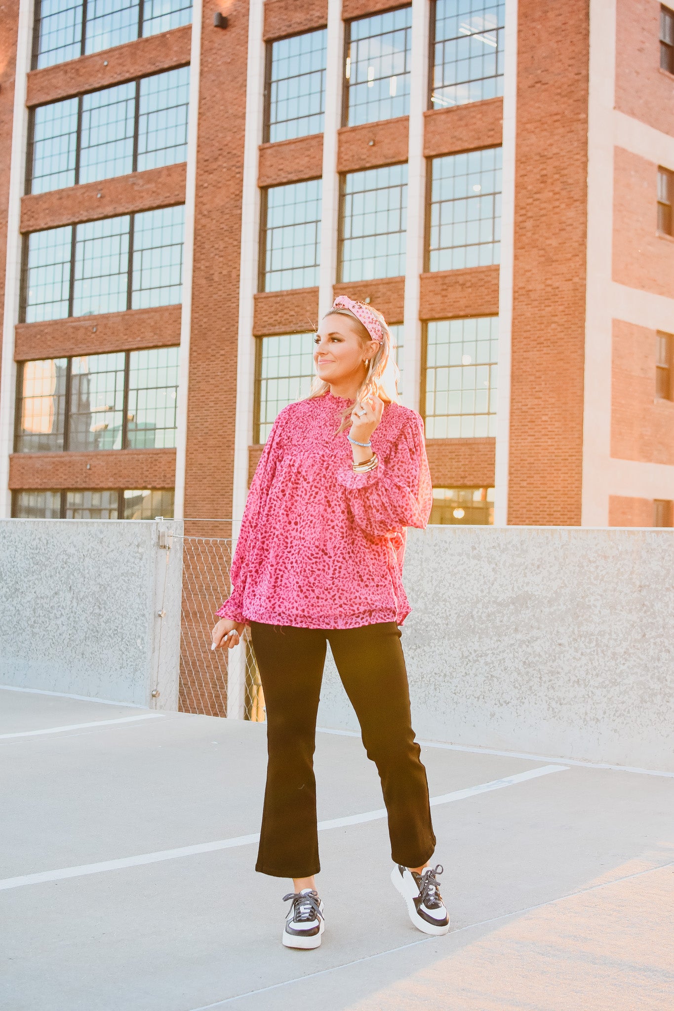 Ebby Leopard Top