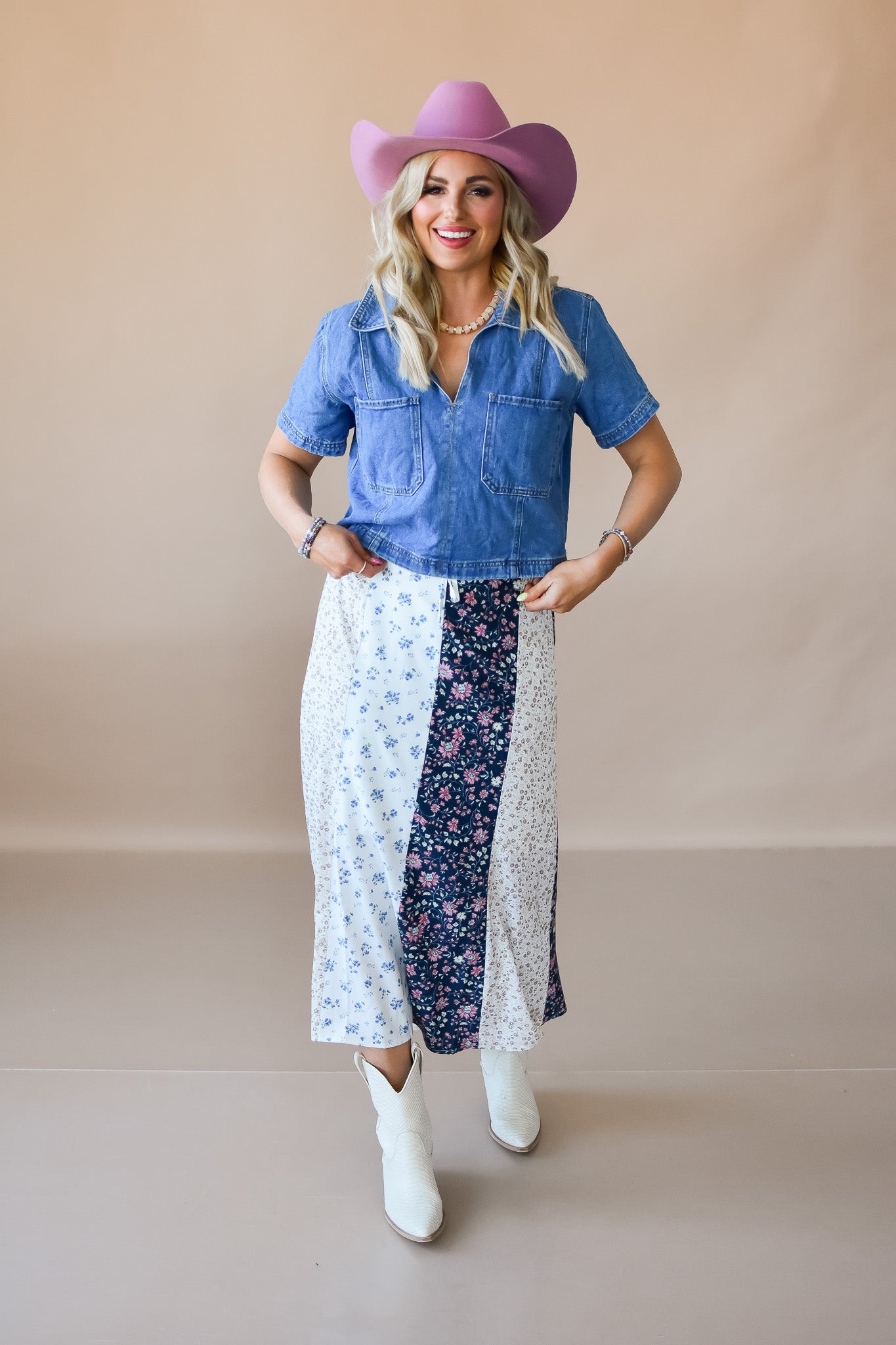 Laura Floral Midi Skirt