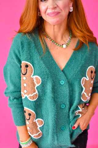 Gingerbread Knit Oversized Cardigan