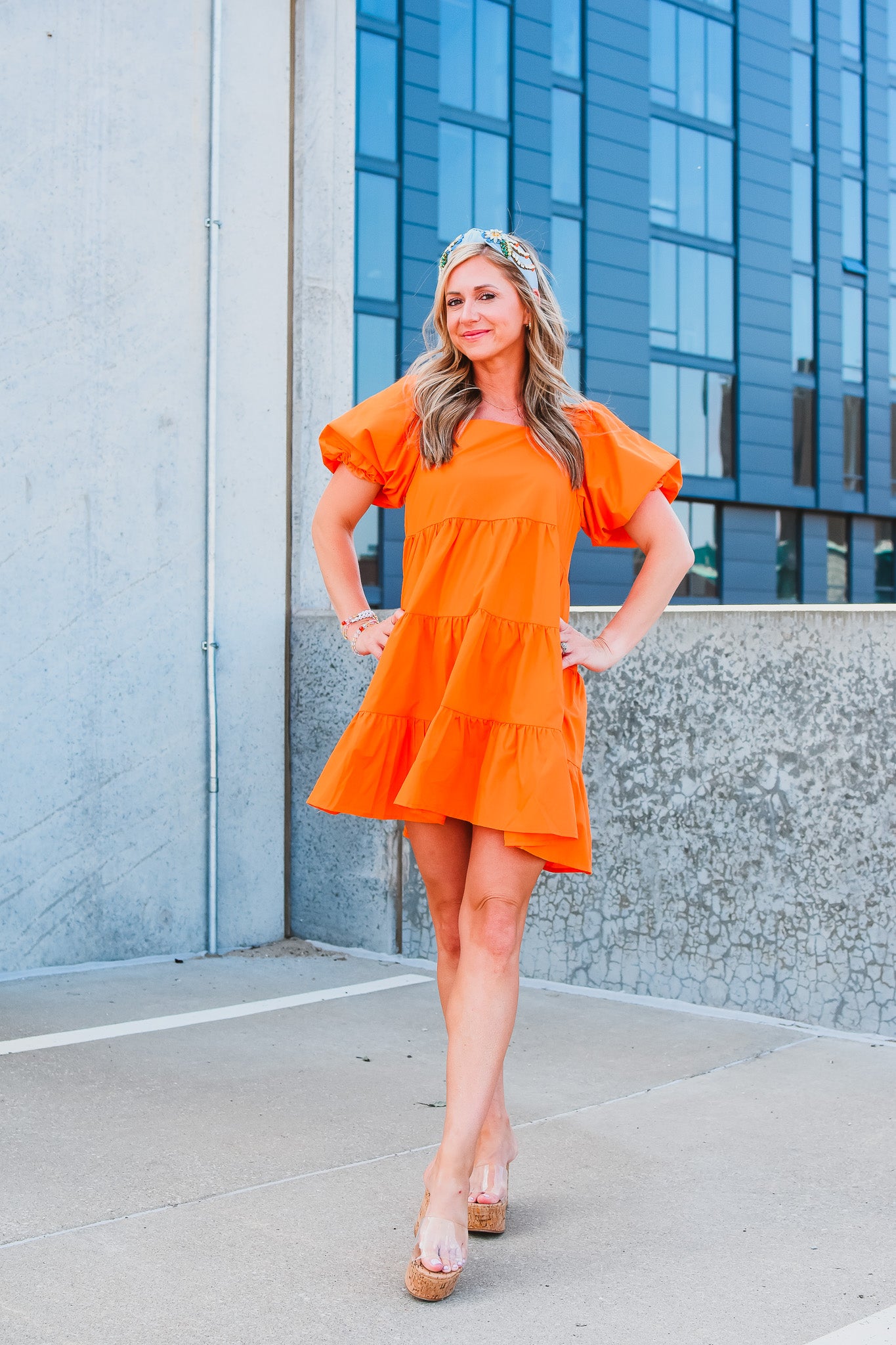 Zahra Puff Sleeve Mini Dress