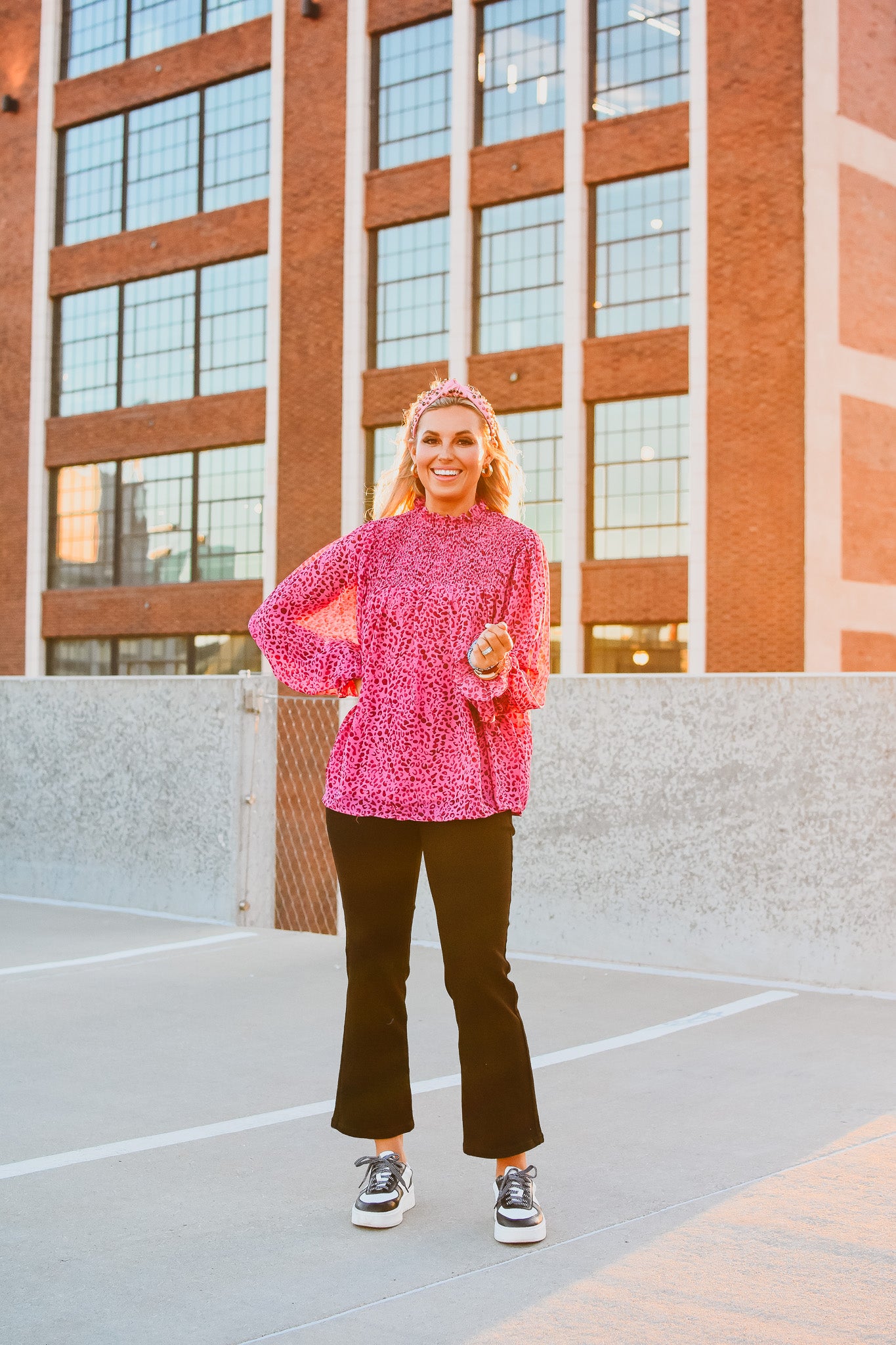 Ebby Leopard Top