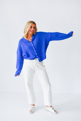 Piper Cardigan - Royal Blue
