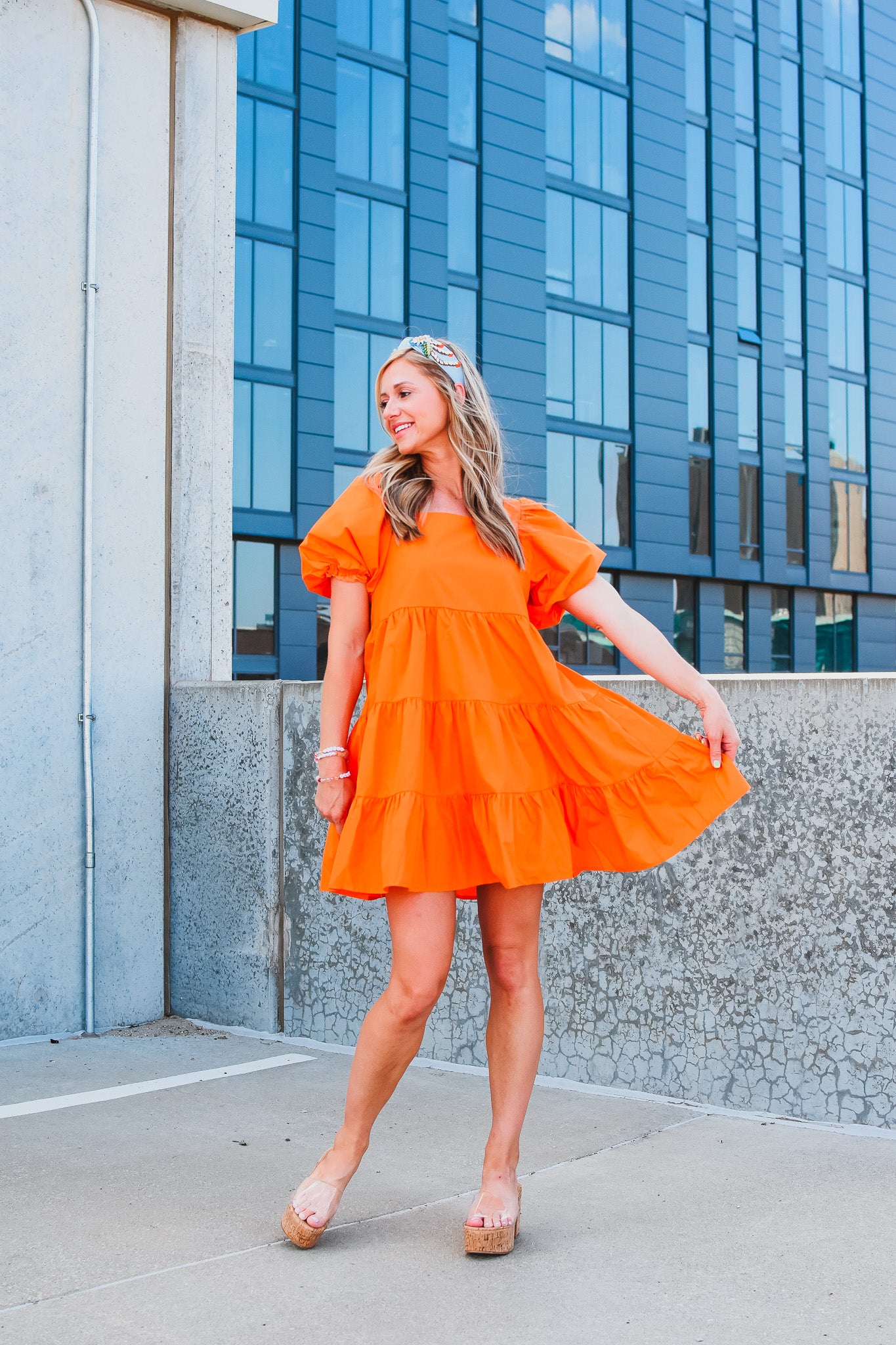 Zahra Puff Sleeve Mini Dress