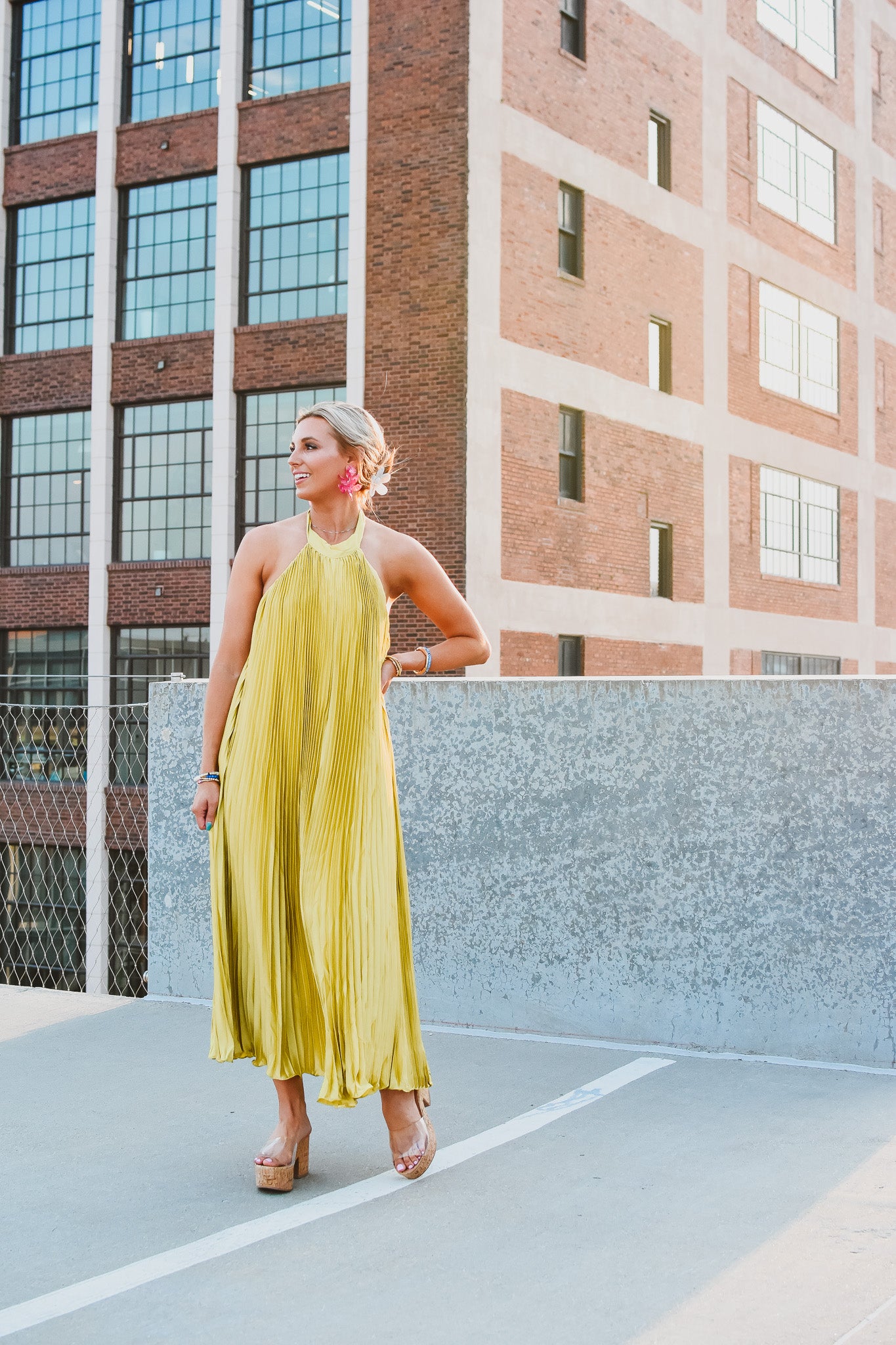 Serena Pleated Maxi Dress