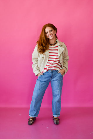 Elizabeth Cropped Trench Jacket