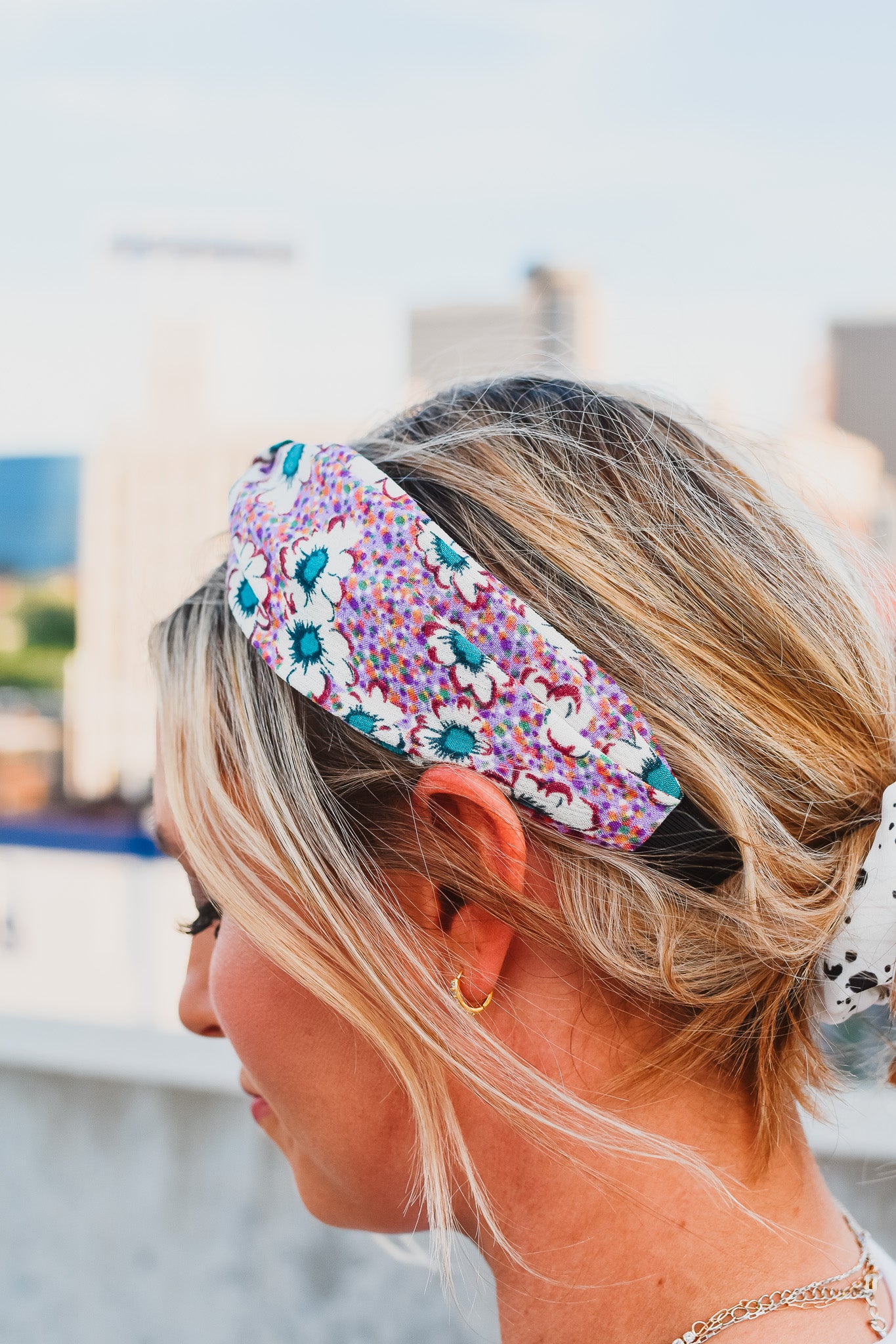 Purple Floral Headband