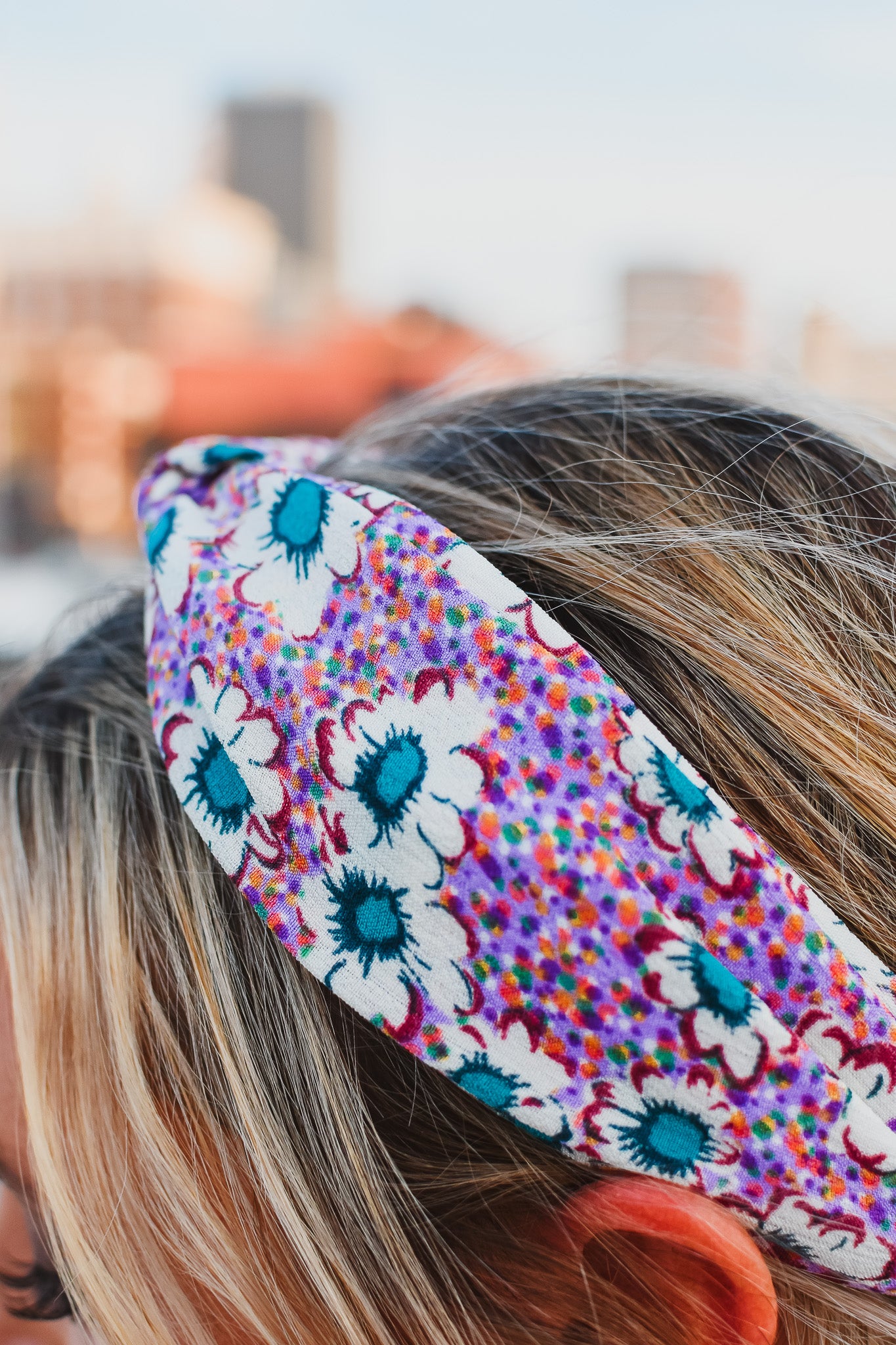 Purple Floral Headband