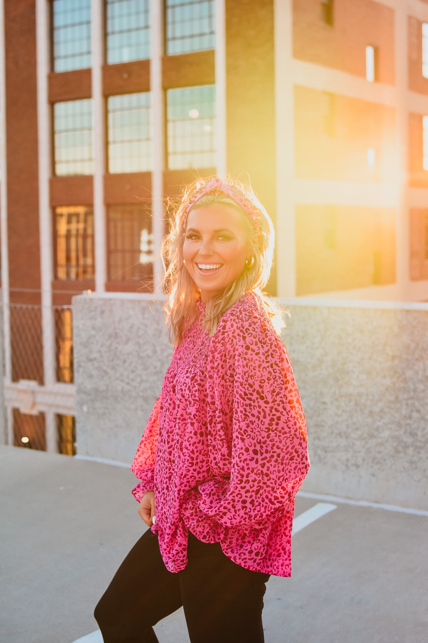 Ebby Leopard Top