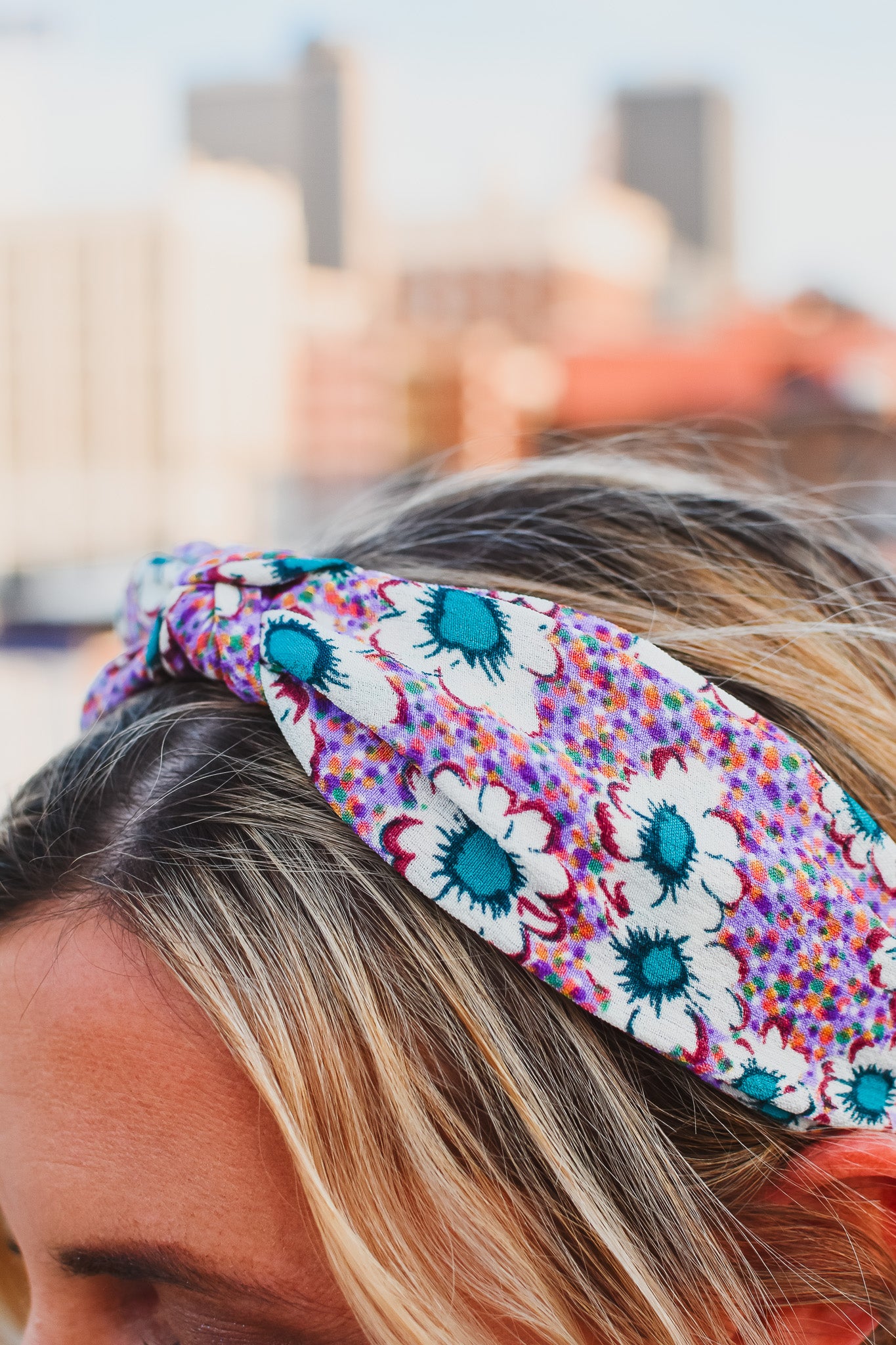 Purple Floral Headband