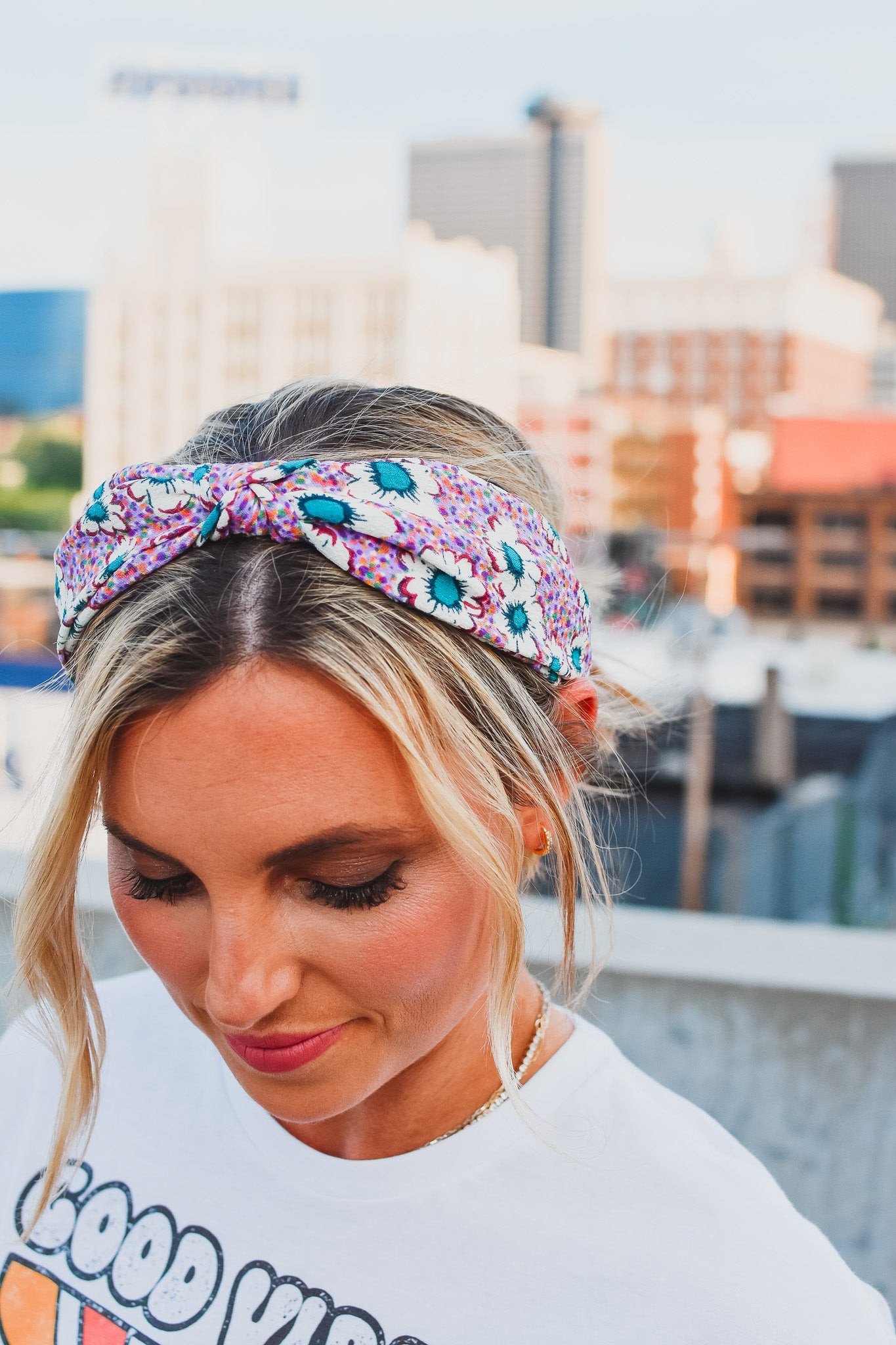 Purple Floral Headband