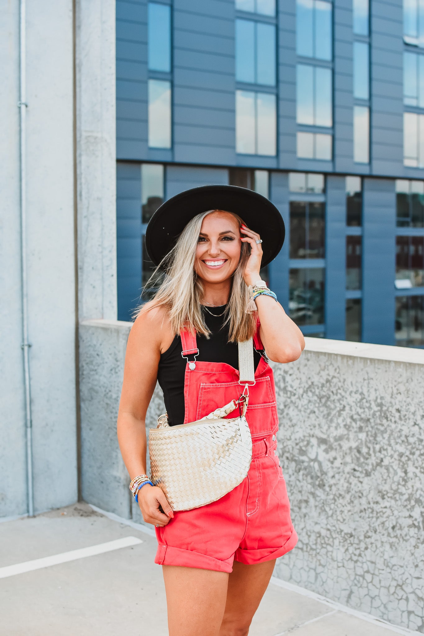 Metallic Market Bum Bag in Gold