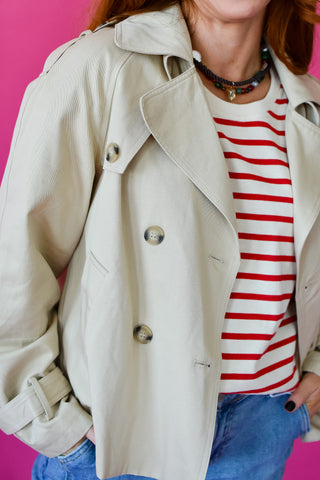 Elizabeth Cropped Trench Jacket