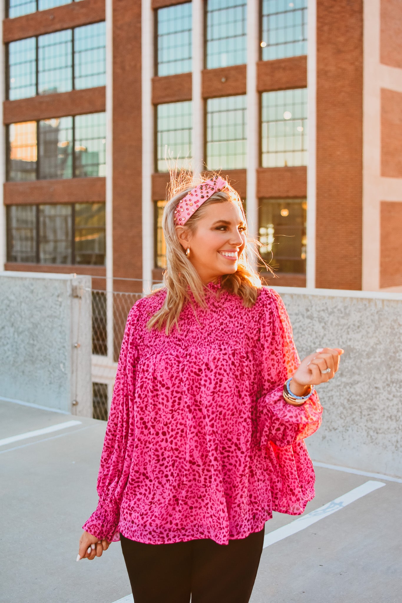 Ebby Leopard Top