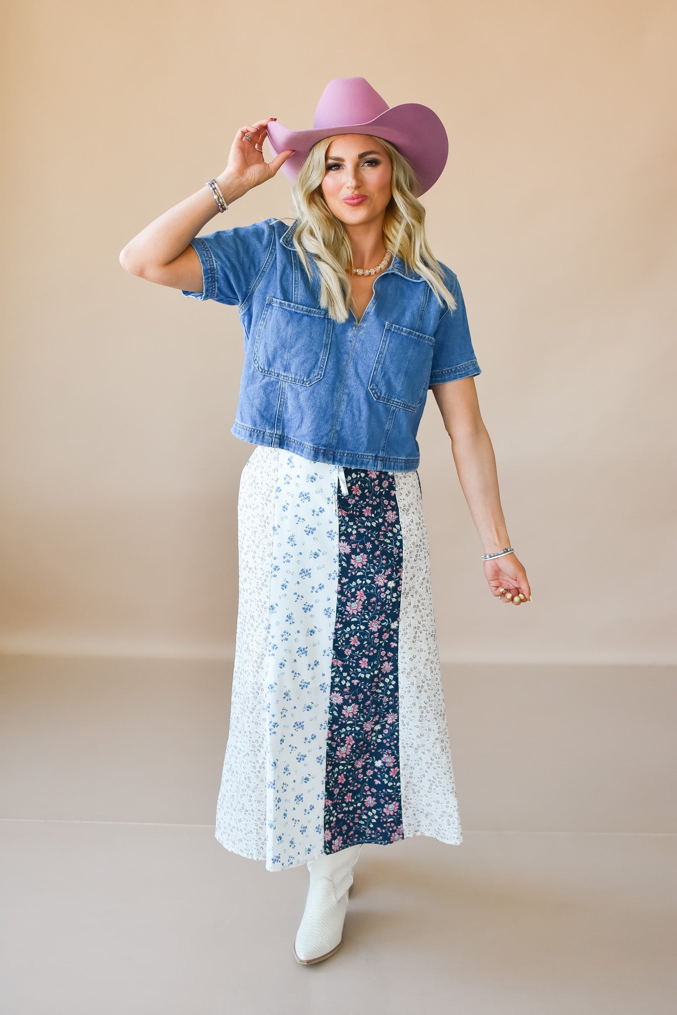 Laura Floral Midi Skirt