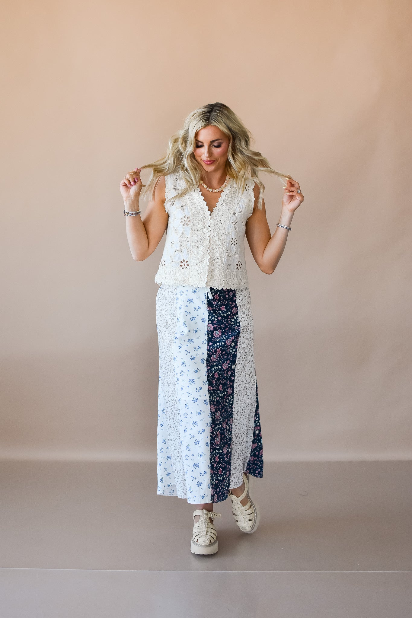 Laura Floral Midi Skirt