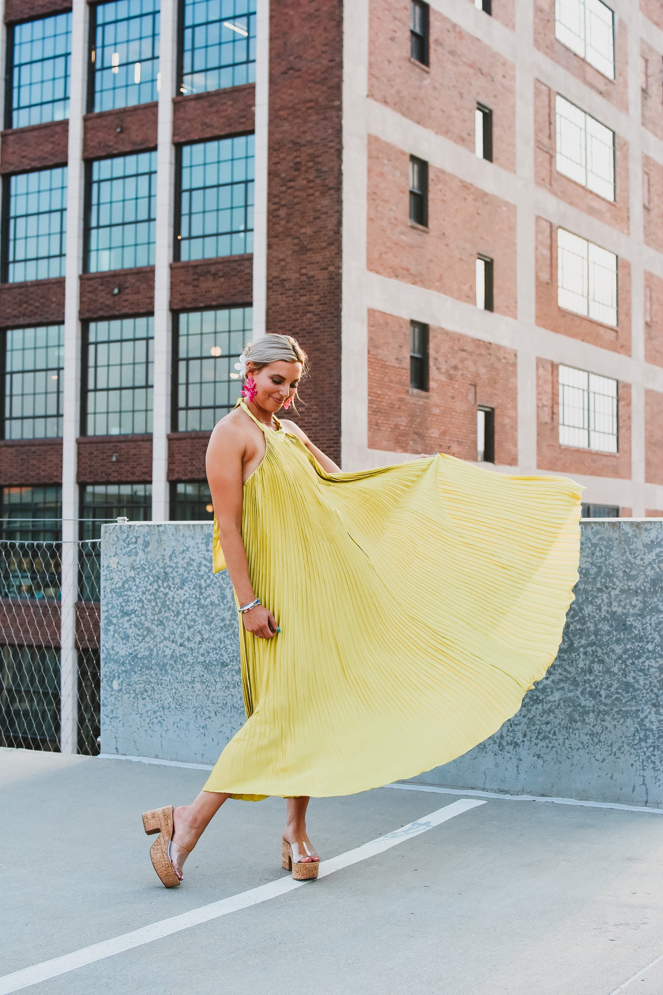 Serena Pleated Maxi Dress