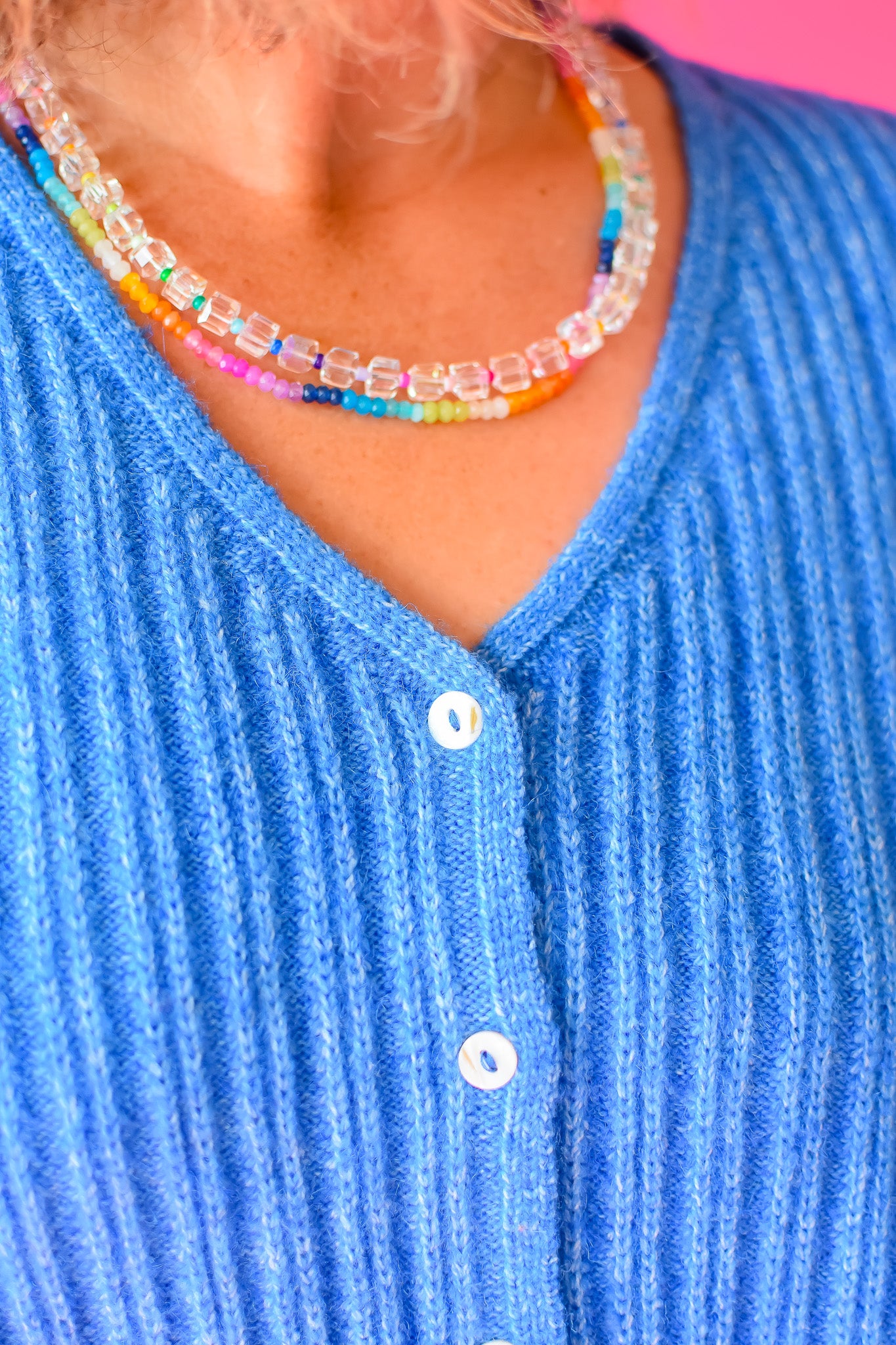 Hattie Sweater Vest in Blue
