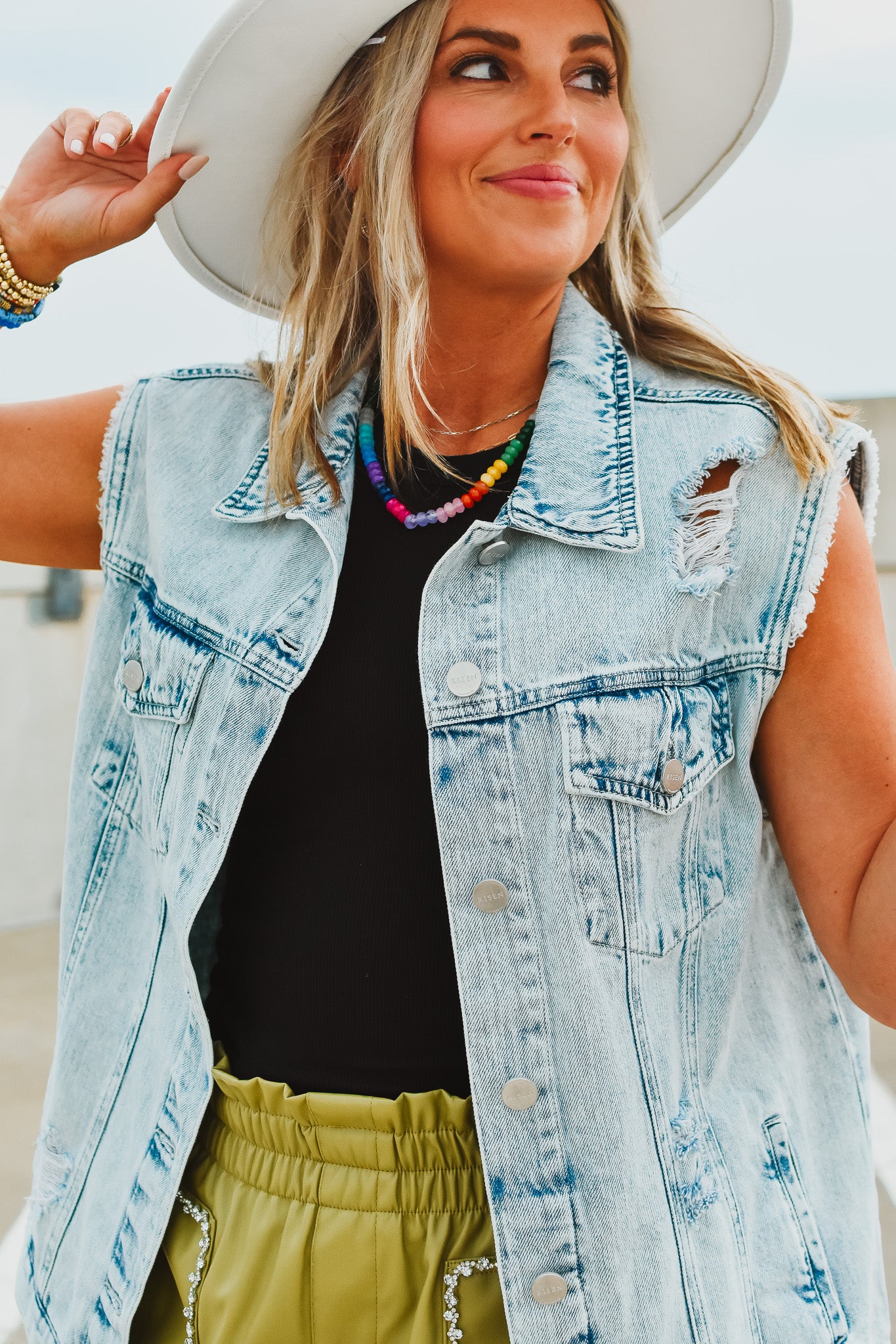 Marley Oversized Denim Vest