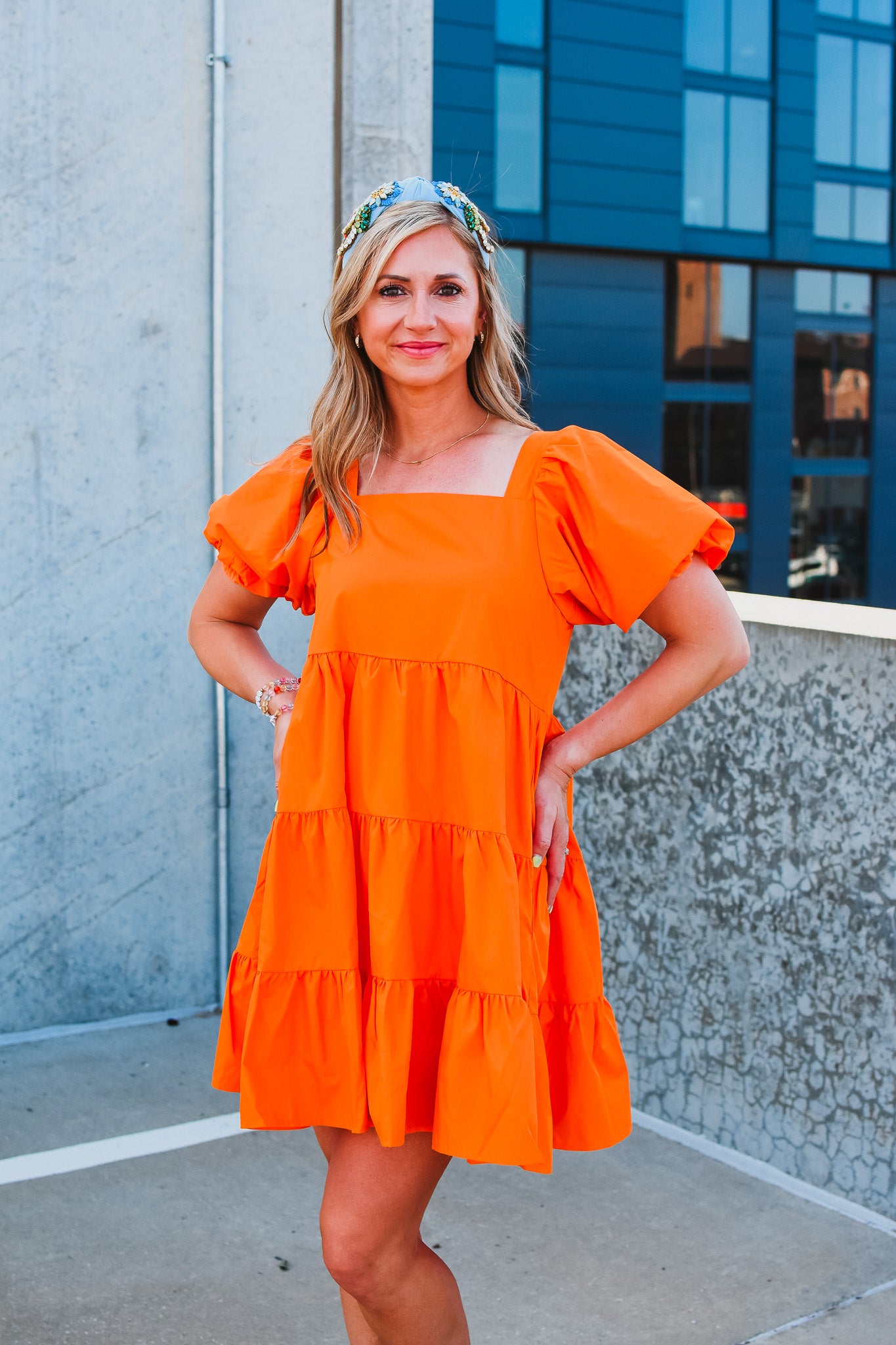 Zahra Puff Sleeve Mini Dress