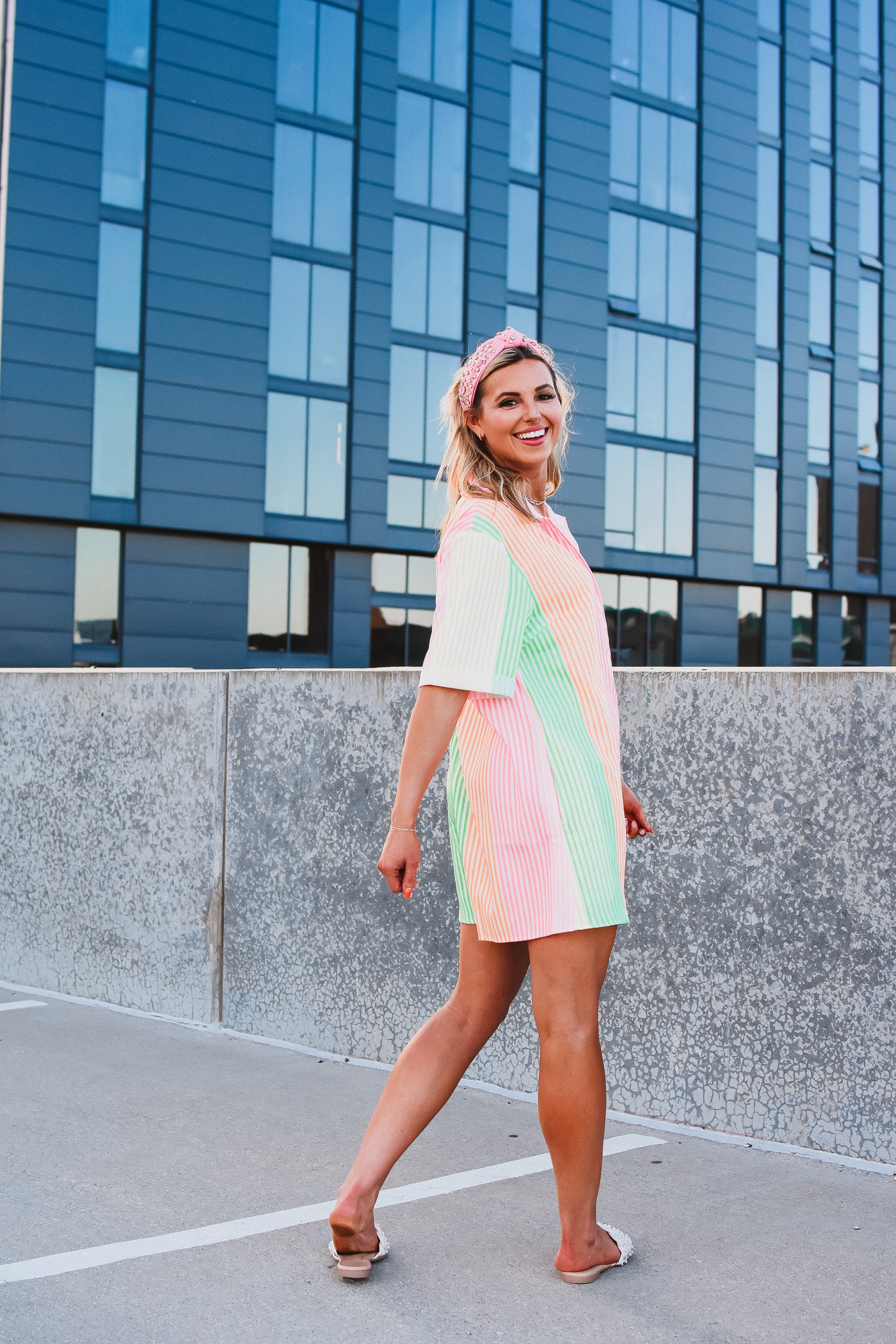 Crystal Striped Romper