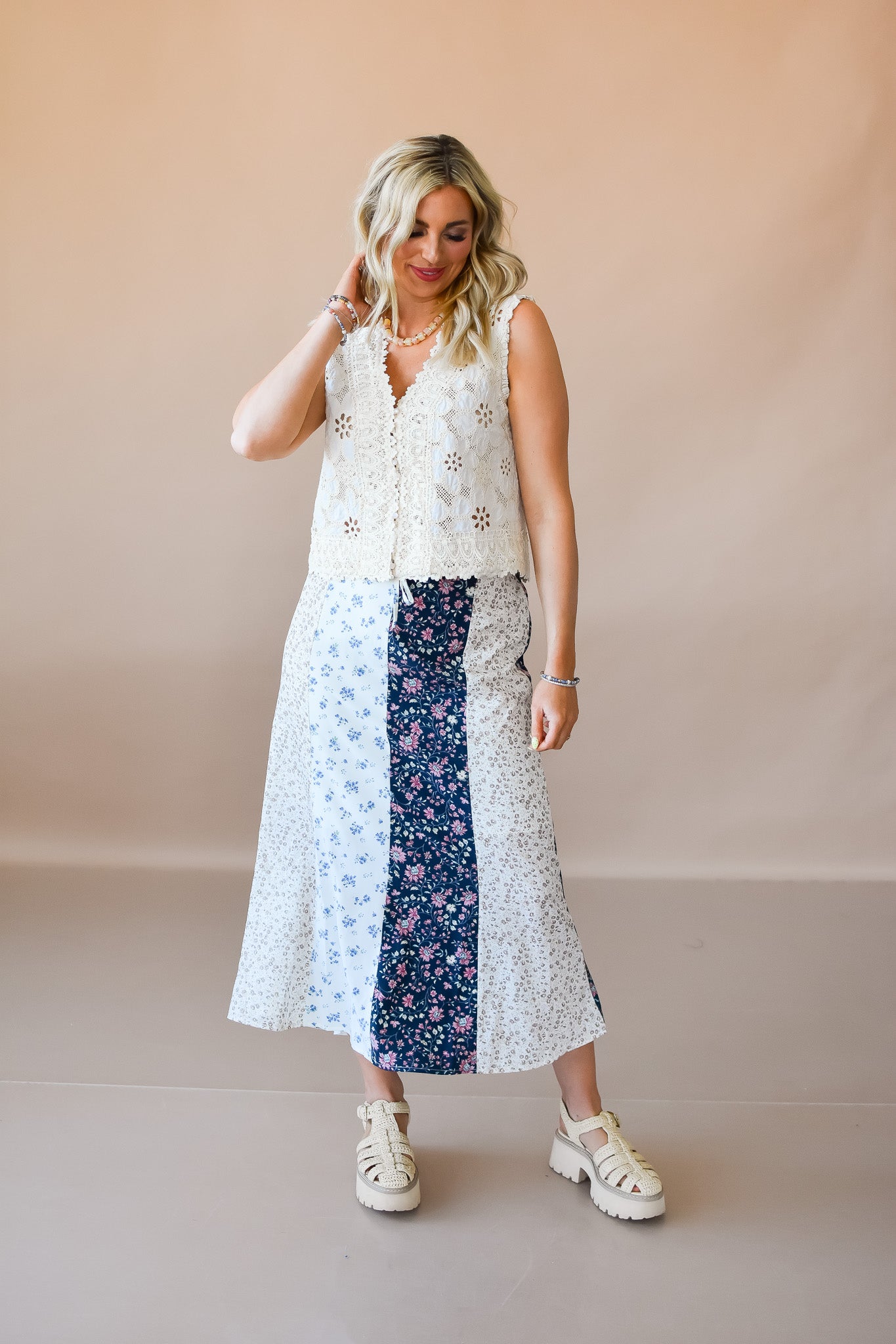 Laura Floral Midi Skirt