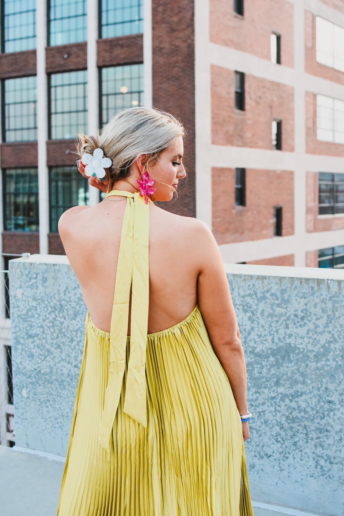 Serena Pleated Maxi Dress