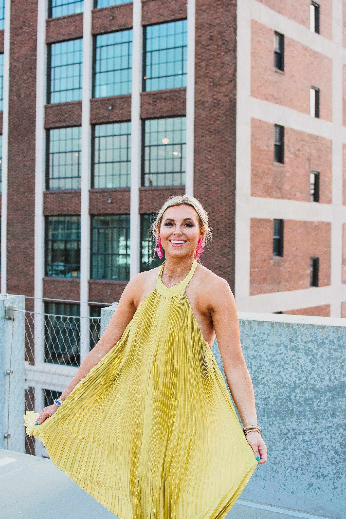 Serena Pleated Maxi Dress