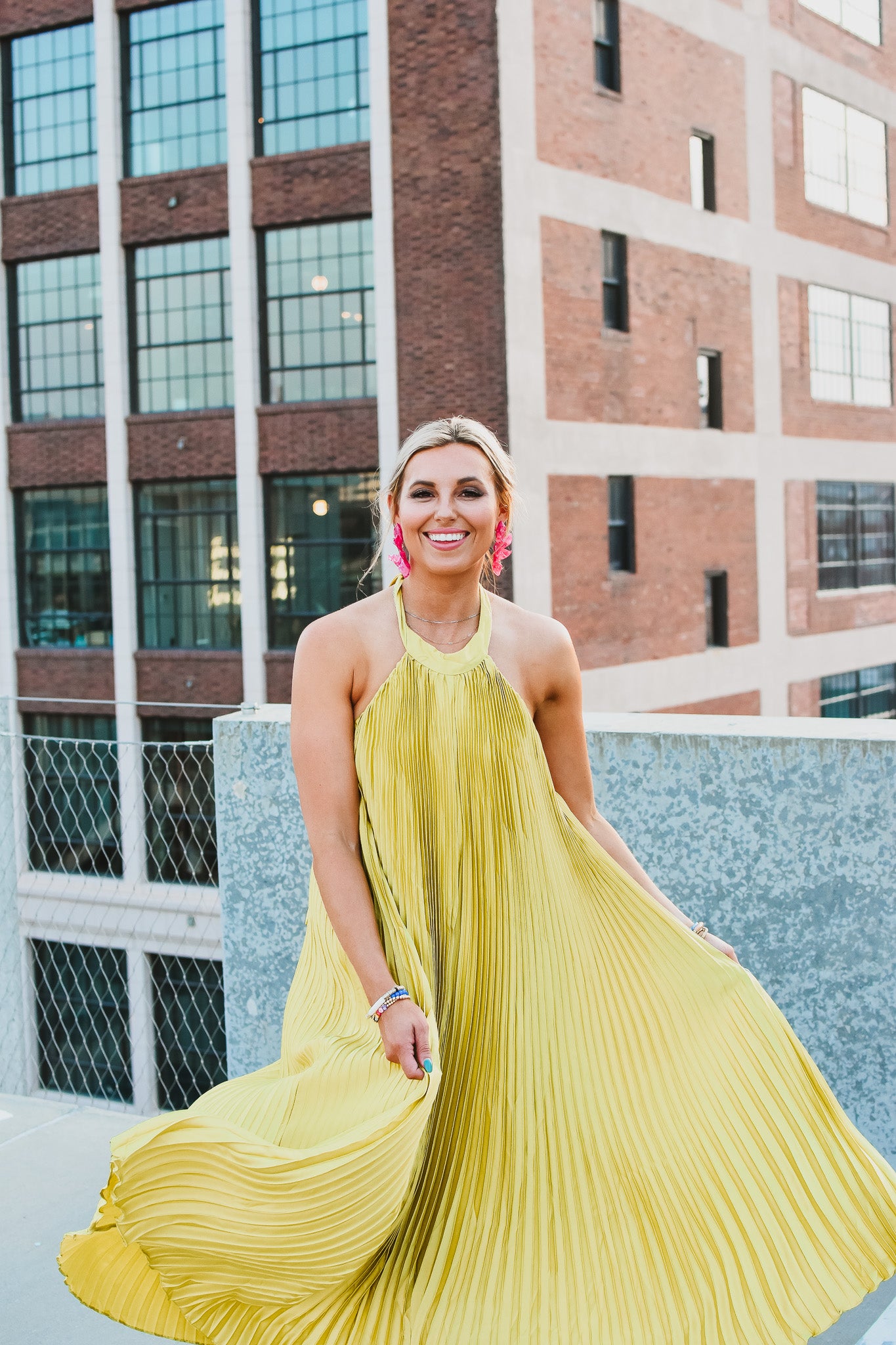 Serena Pleated Maxi Dress