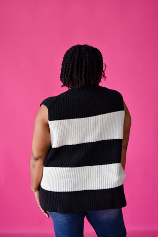 Jill Stripe Sweater Vest