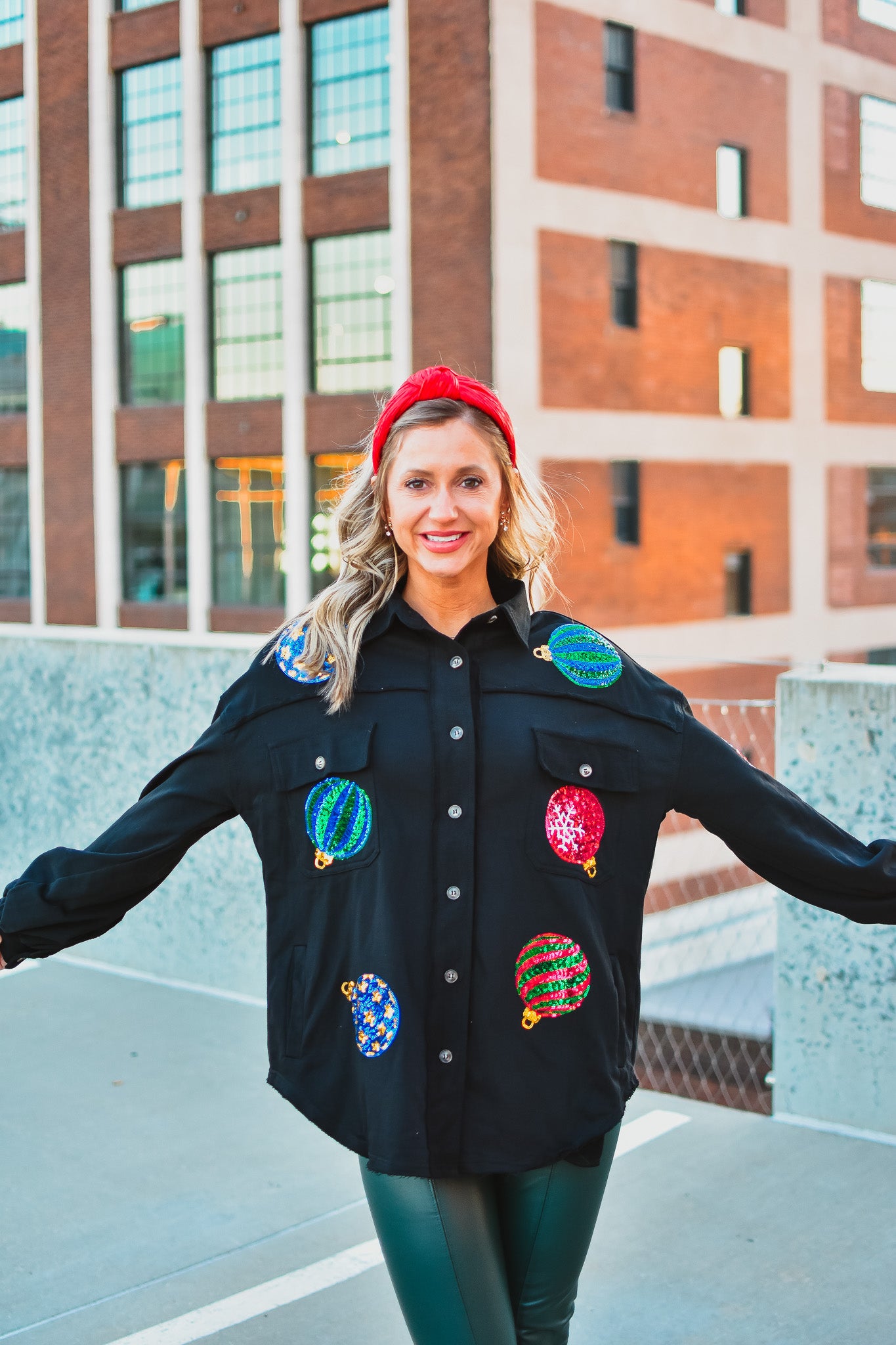 Sequin Ornament Shacket