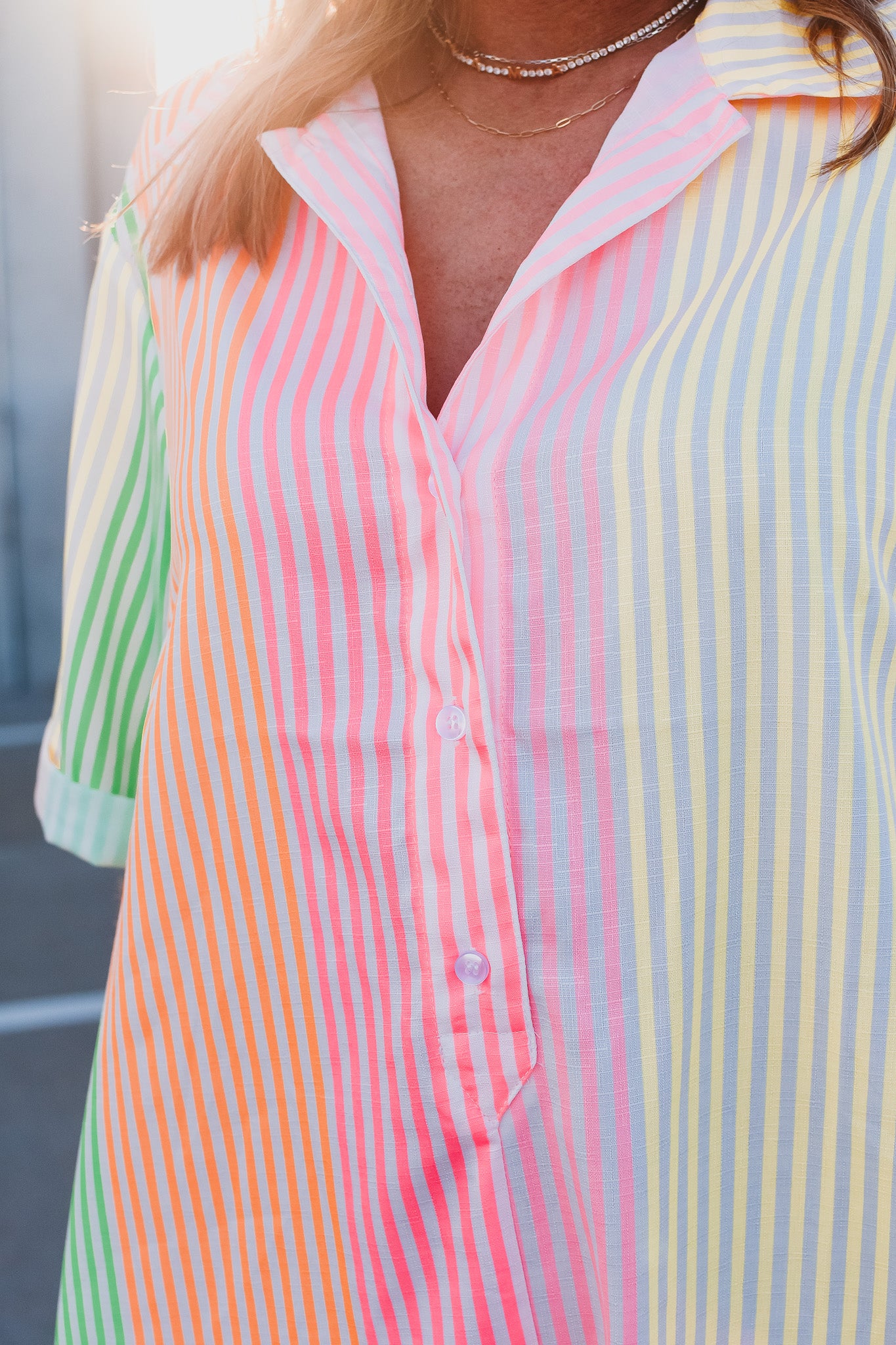 Crystal Striped Romper