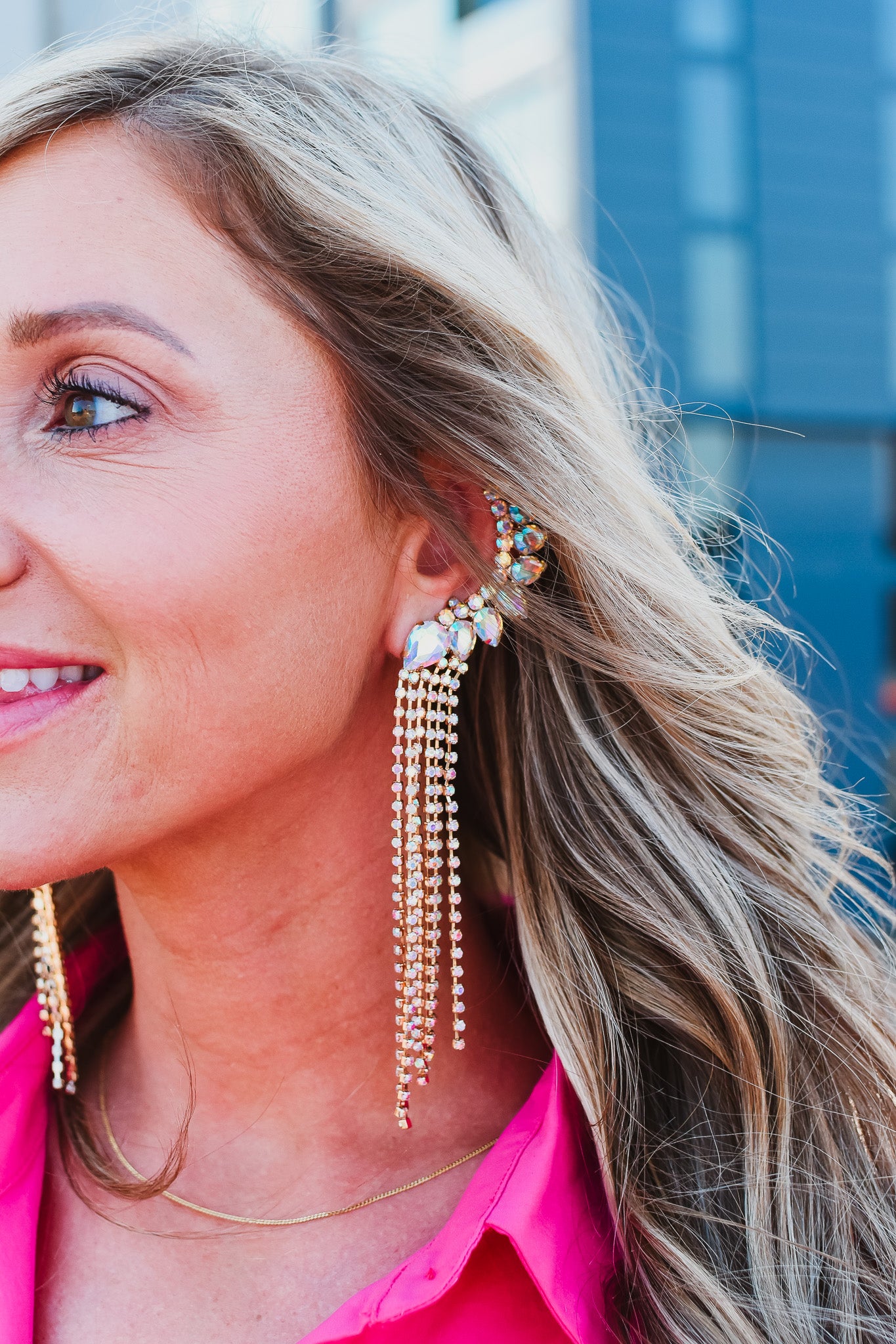 Rhinestone Tassel Fringe Ear Crawlers - RESTOCK