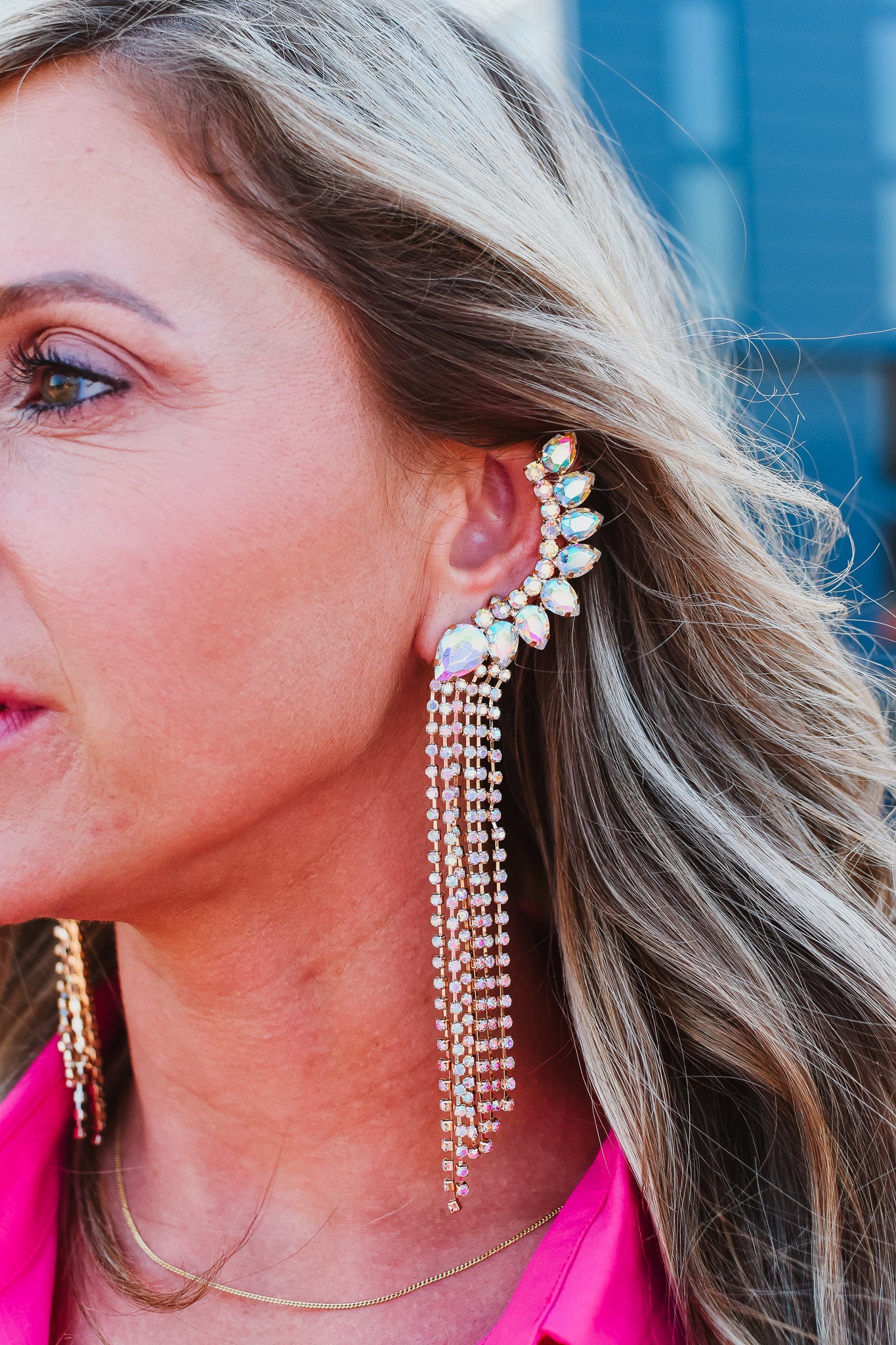 Rhinestone Tassel Fringe Ear Crawlers - RESTOCK