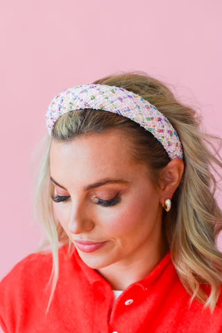 Lexi Headband - Rainbow Tweed