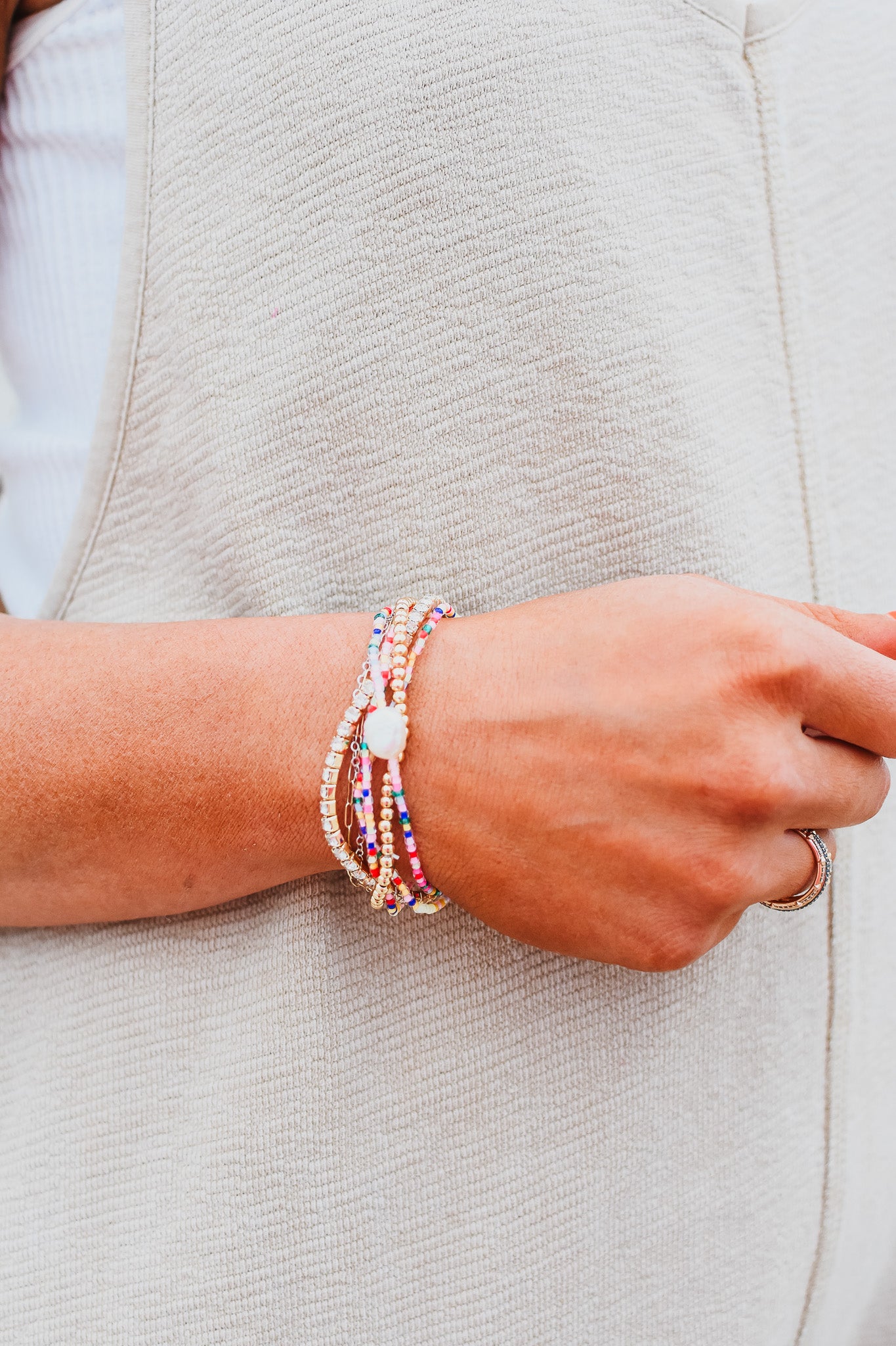 Beaded Bracelet Stack