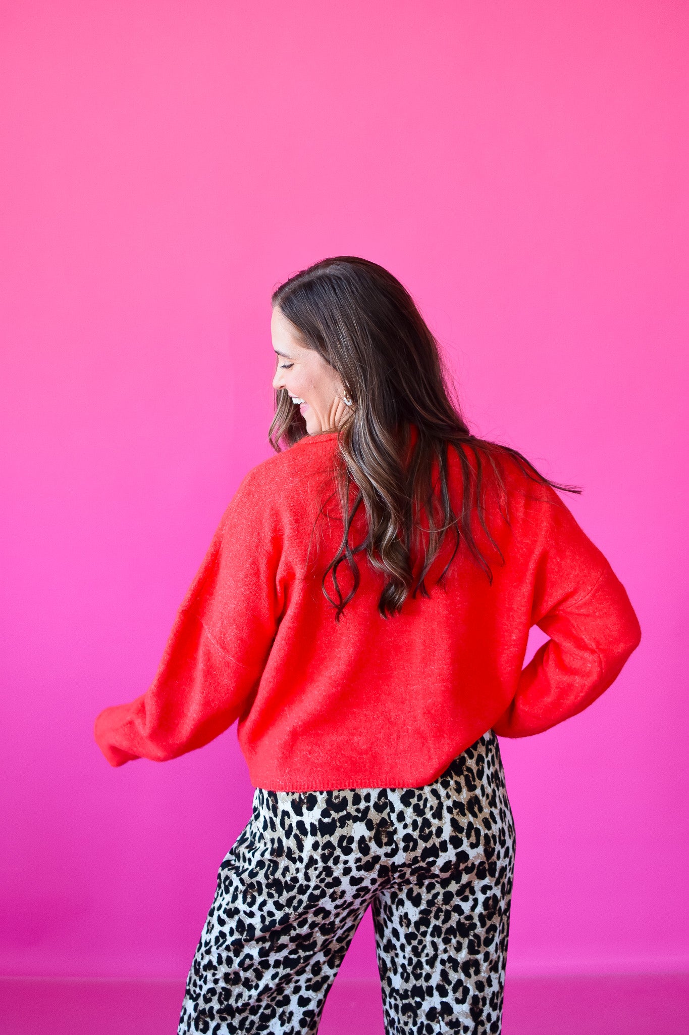 Piper Cardigan in Red