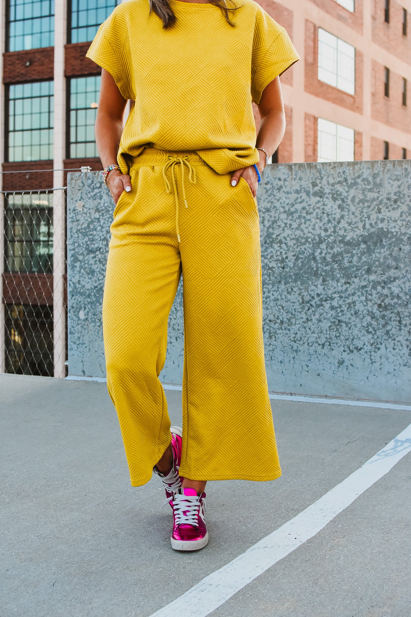 Delanie Bottoms in Mustard Green