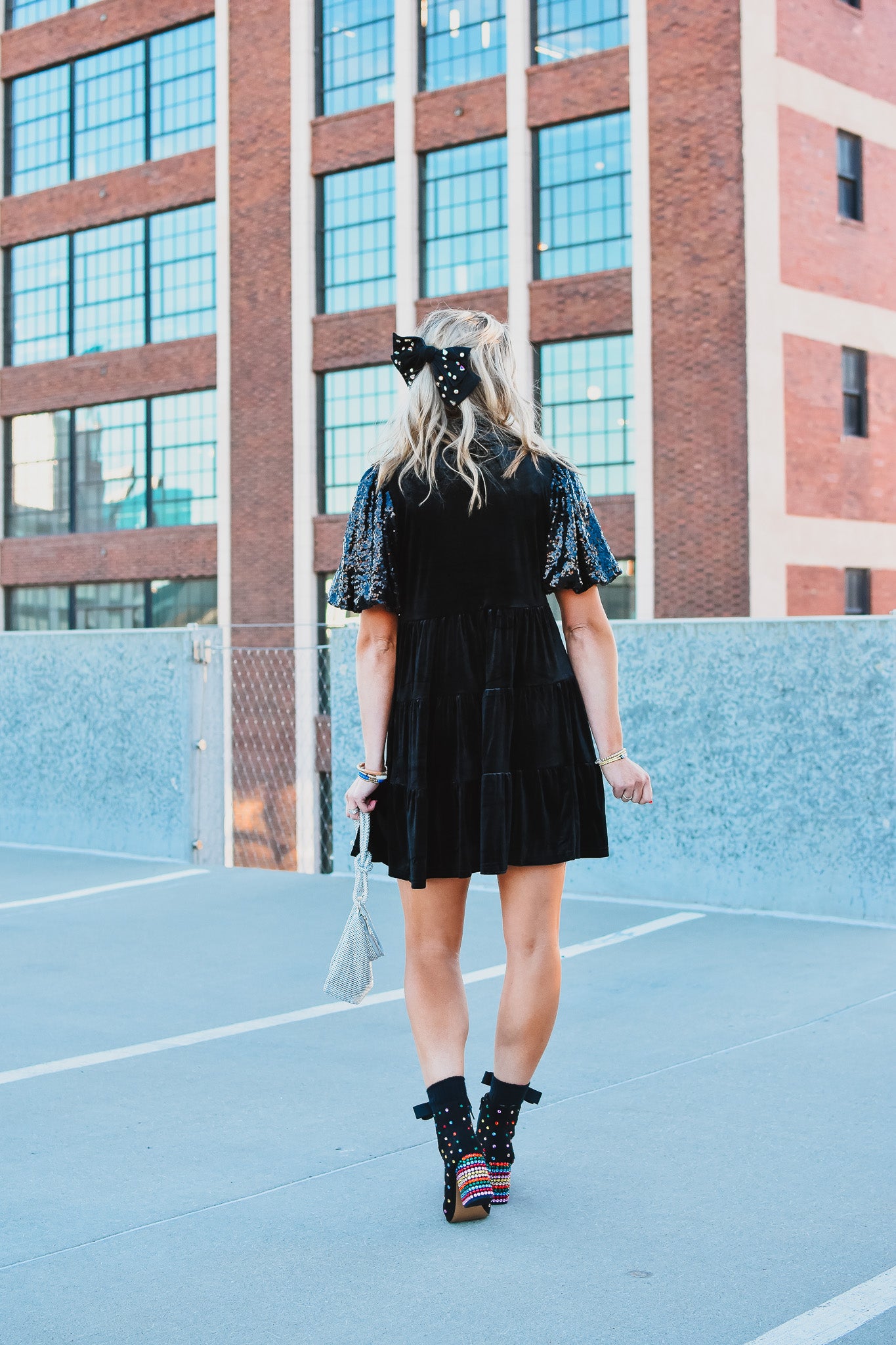 Jolie Velvet Sparkly Dress