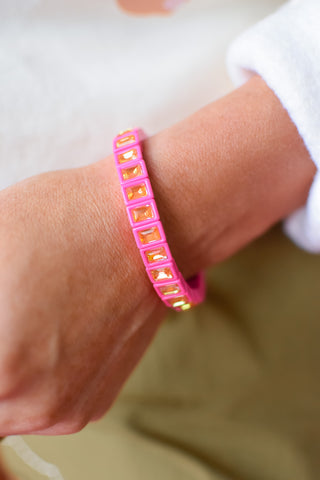 Zoe Bracelet - Neon Pink