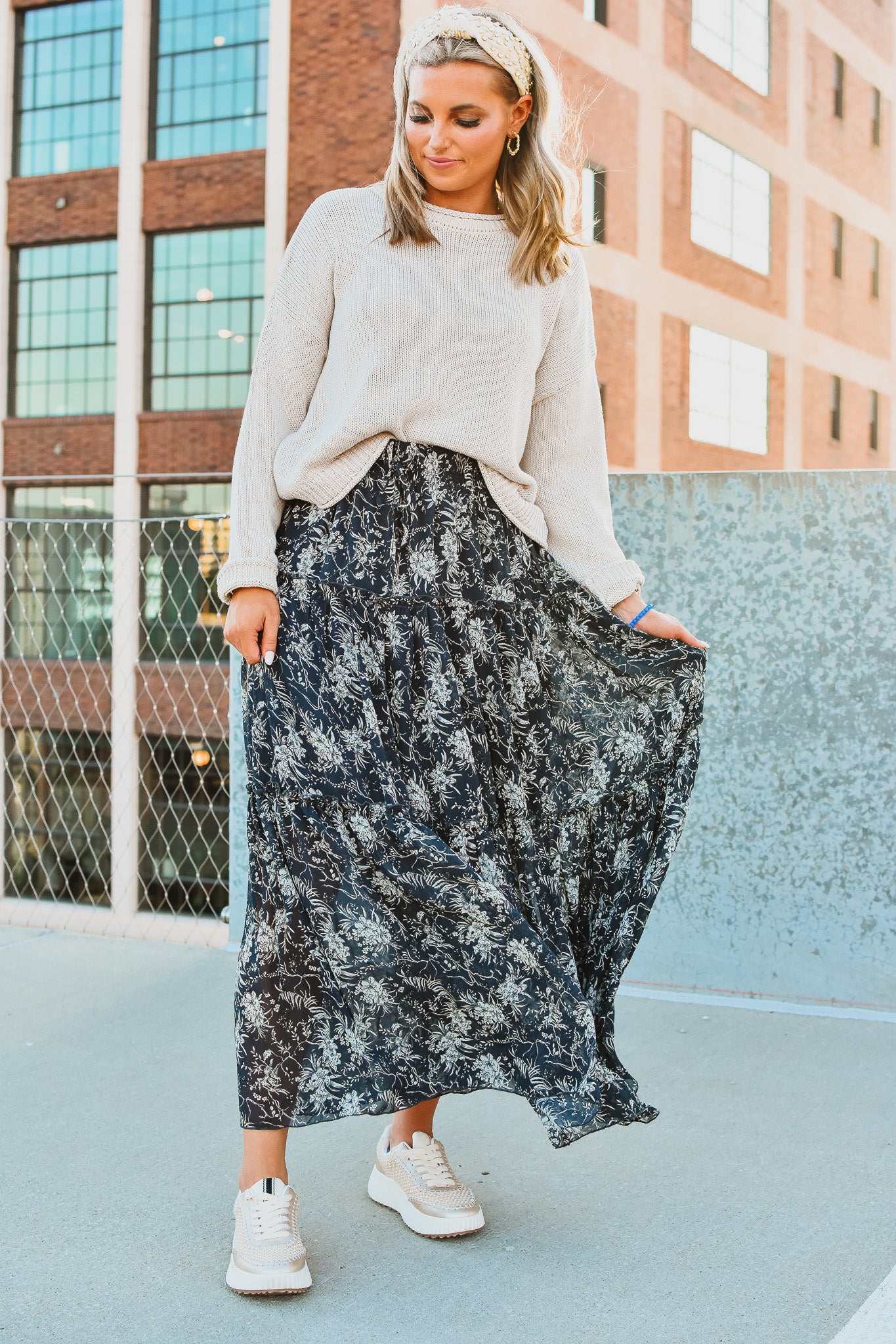 Honor Floral Maxi Skirt