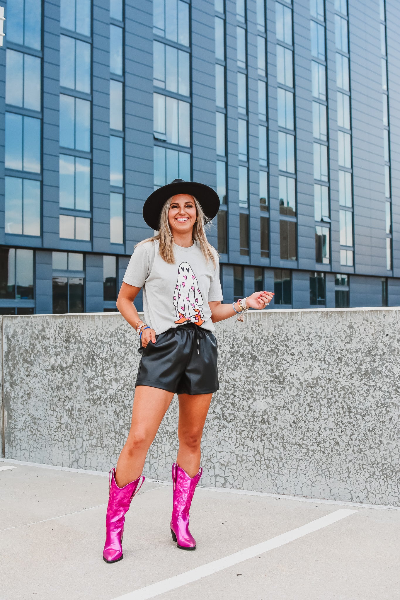 London Faux Leather Shorts