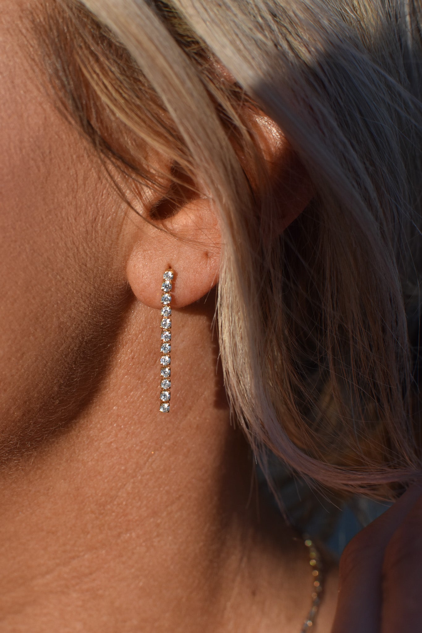 Rhinestone Dangle Earrings