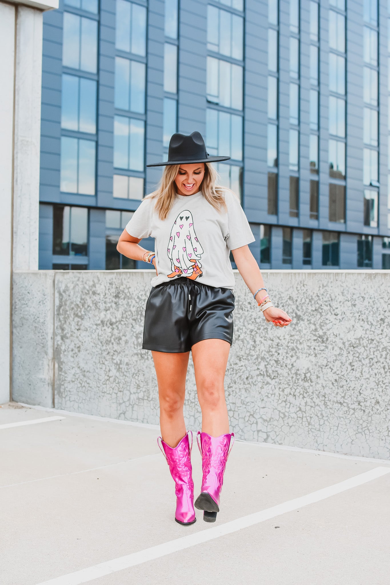 London Faux Leather Shorts