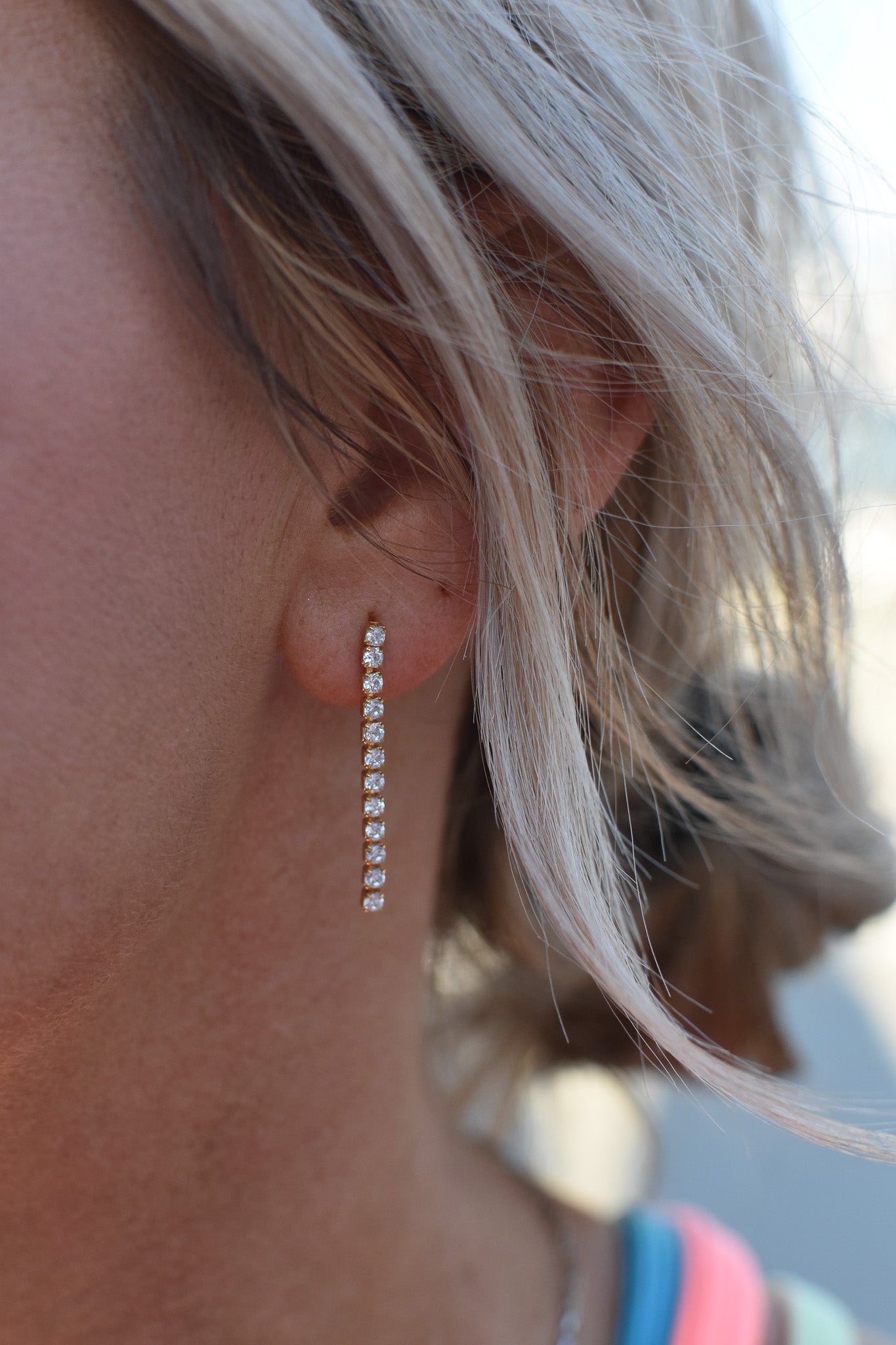 Rhinestone Dangle Earrings
