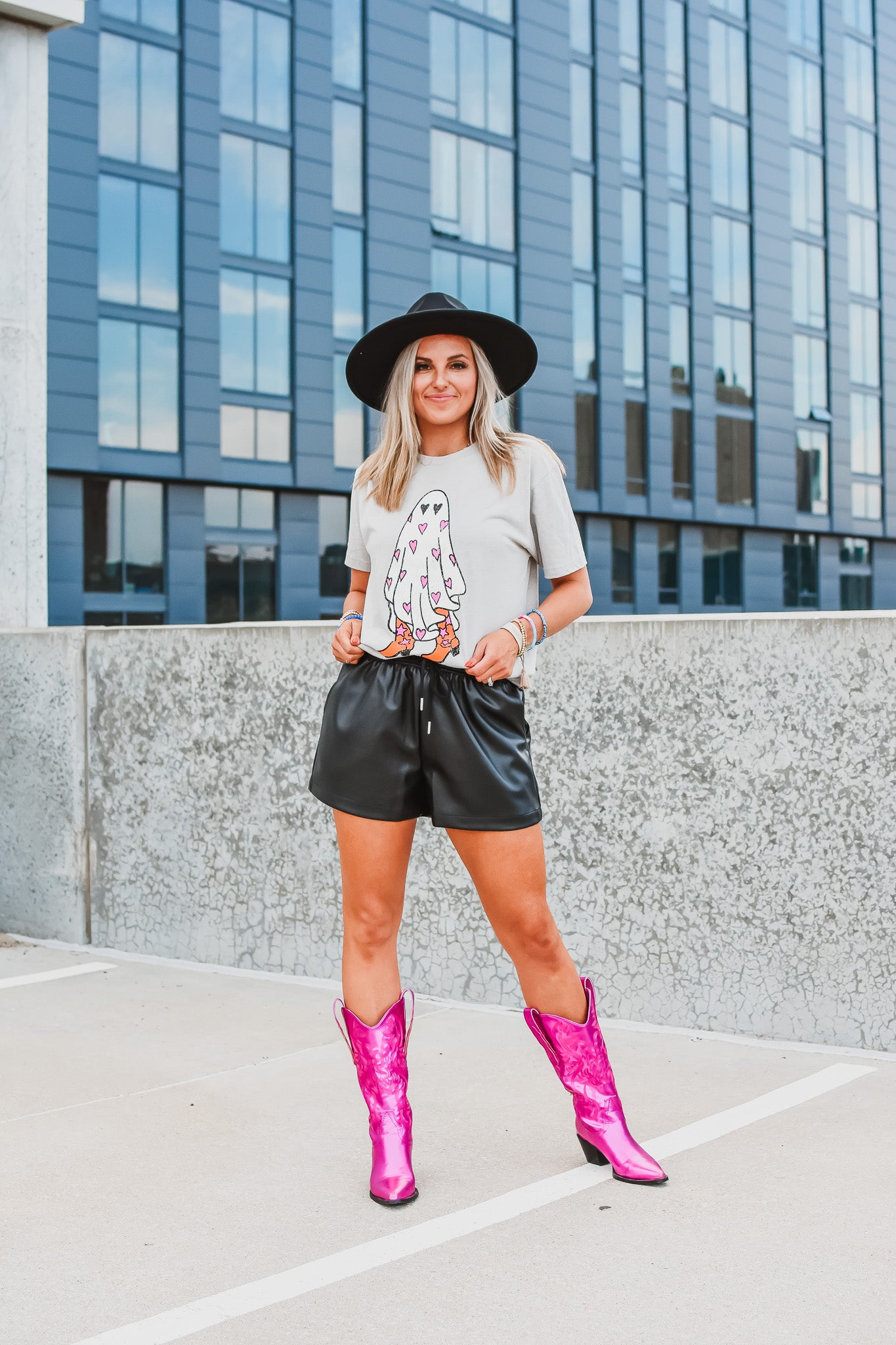 London Faux Leather Shorts