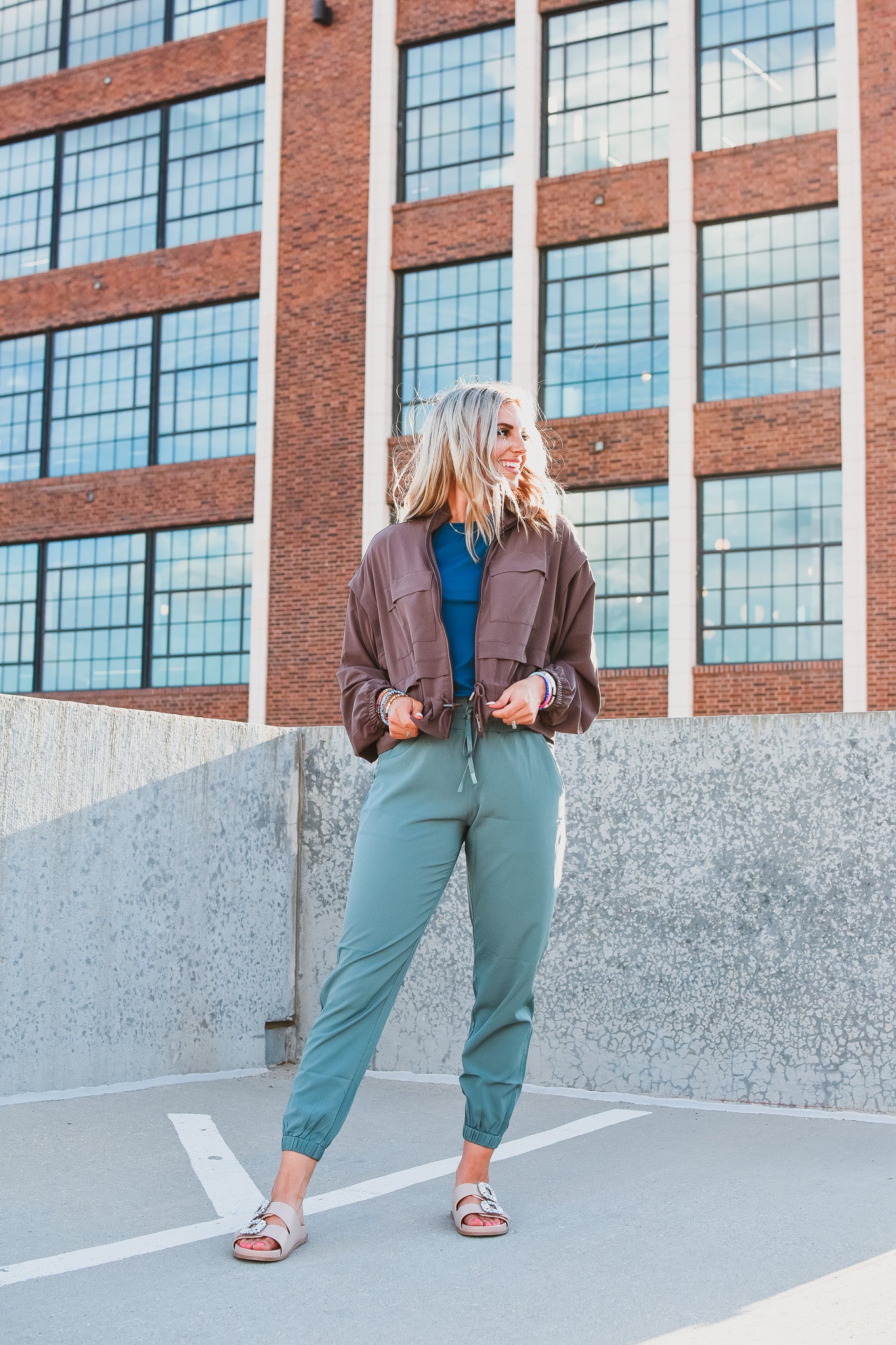 Kelley Joggers in Light Teal