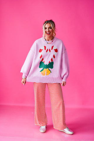Candy Cane Love Oversized Sweater